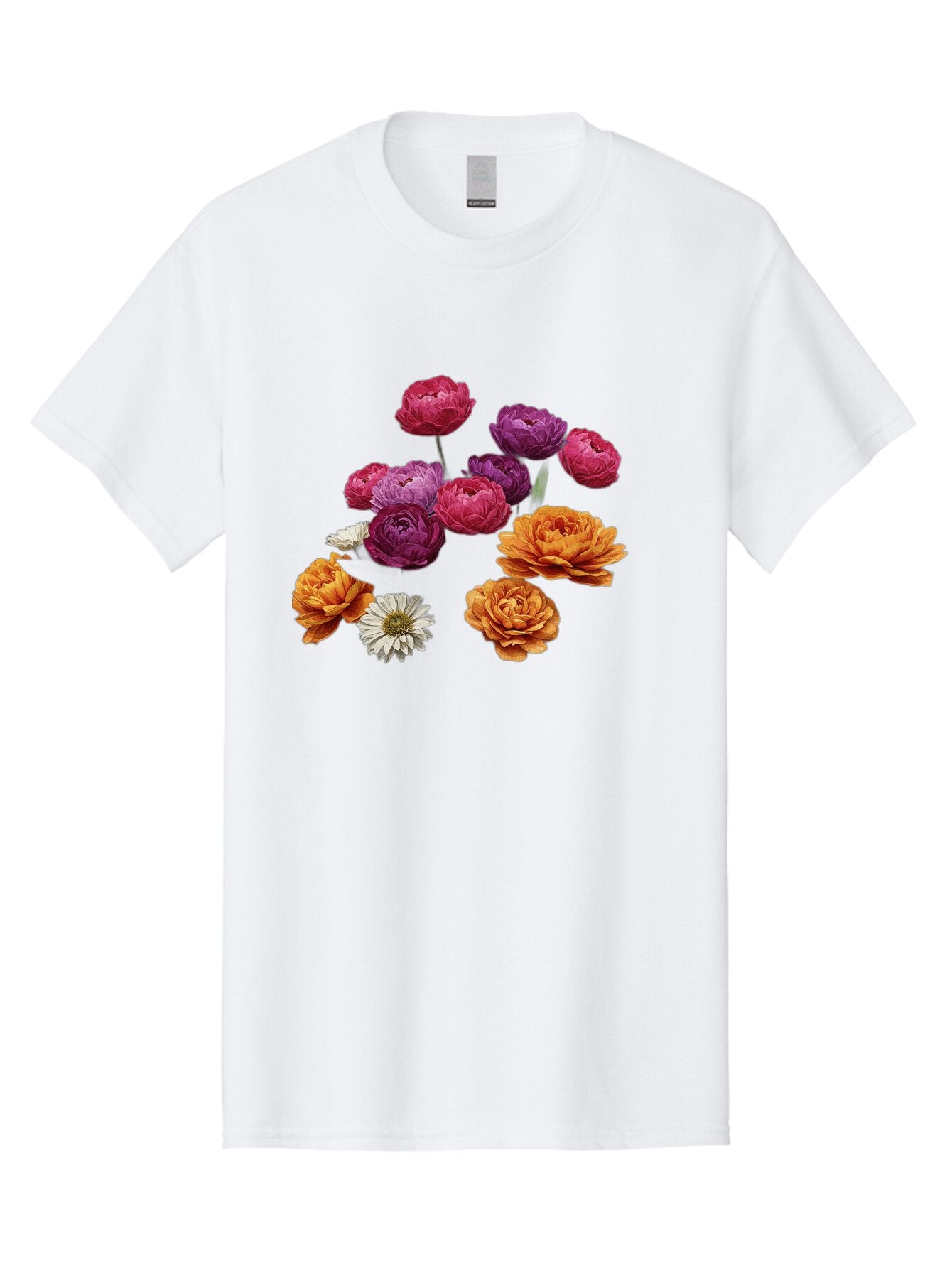 Ranunculus-Flowers Men'S Graphic Tee, 100% Cotton, Comfortable Casual Summer Wear, Machine Washable, Vintage Camera, Old Camera, Antique Camera, Black Camera, Classic Photography, Photography Equipment, Nostalgic Device, Film Camera, Bao783 5