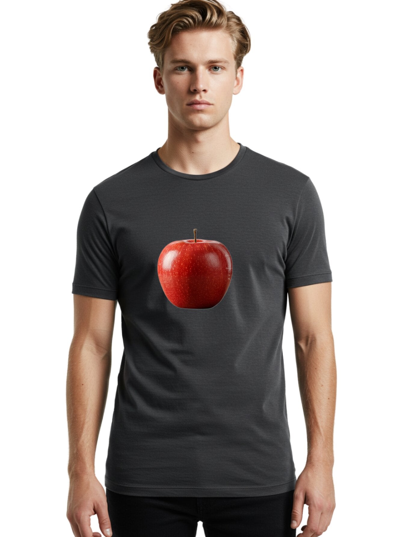 Red-Apple-5 Men'S Graphic Tee, 100% Cotton, Comfortable Casual Summer Wear, Machine Washable, Vintage Camera, Old Camera, Antique Camera, Black Camera, Classic Photography, Photography Equipment, Nostalgic Device, Film Camera, Camera Art Bao788 16