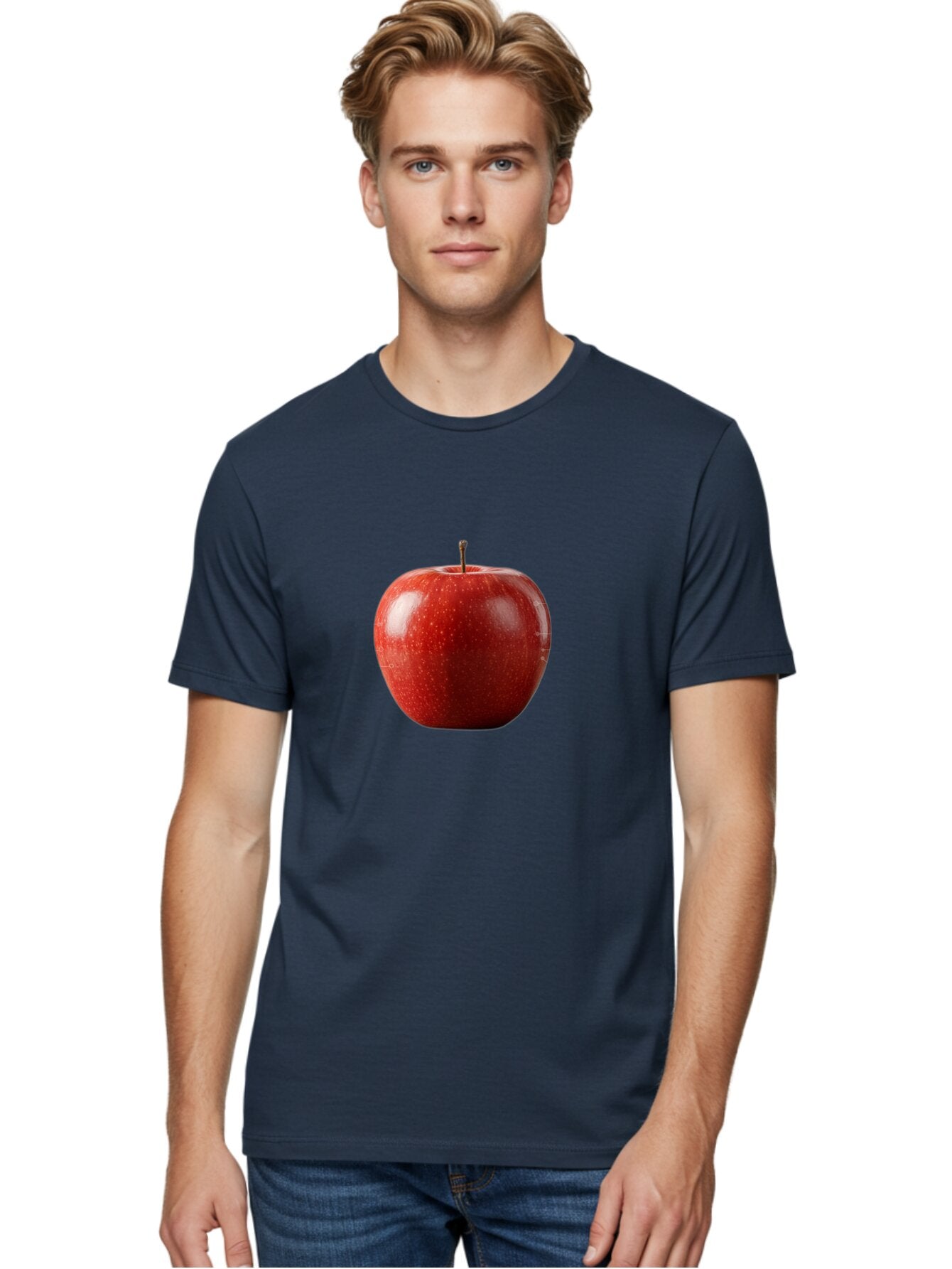 Red-Apple-5 Men'S Graphic Tee, 100% Cotton, Comfortable Casual Summer Wear, Machine Washable, Vintage Camera, Old Camera, Antique Camera, Black Camera, Classic Photography, Photography Equipment, Nostalgic Device, Film Camera, Camera Art Bao788 17