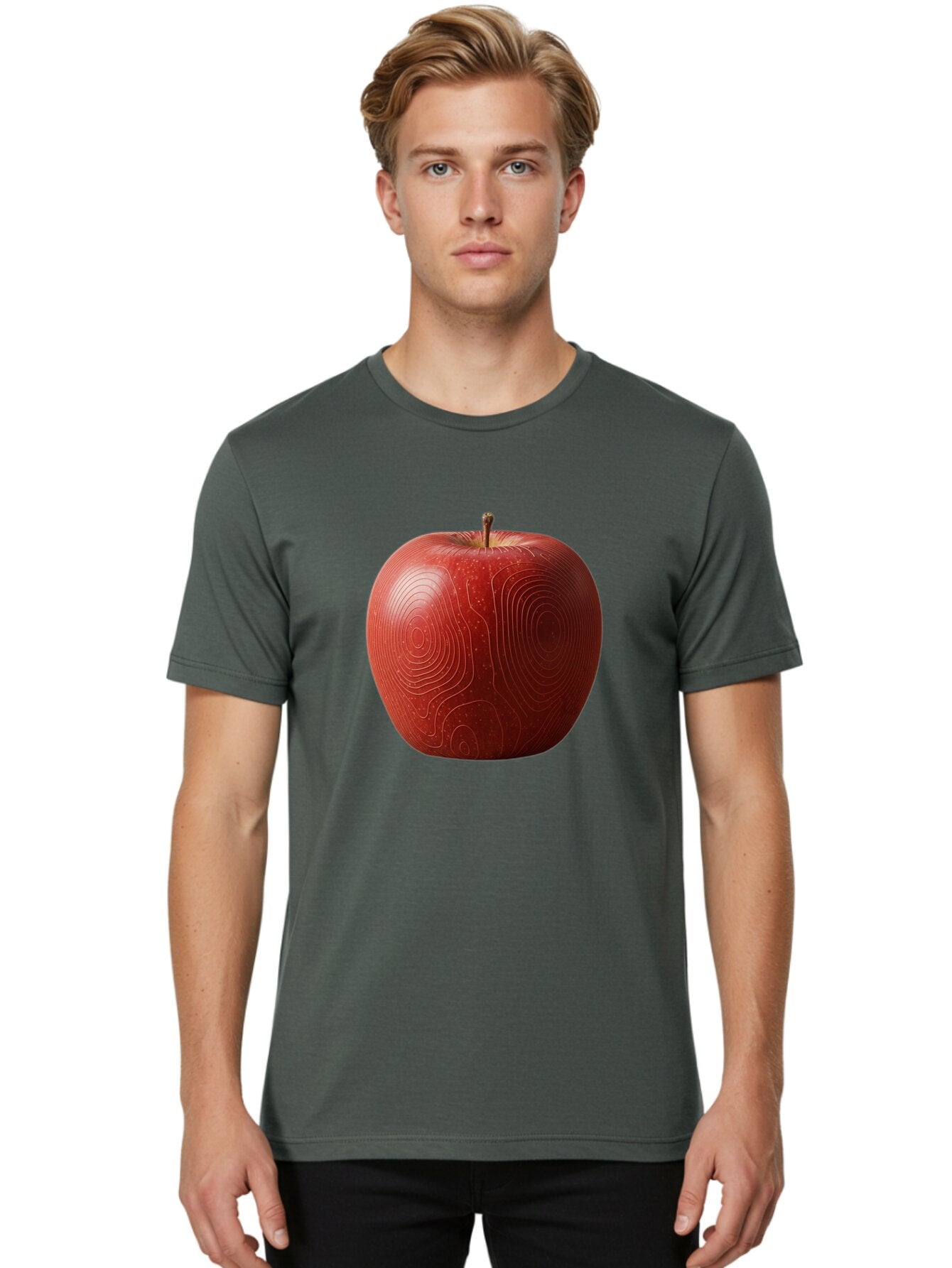 Red-Apple-6 Men'S Graphic Tee, 100% Cotton, Comfortable Casual Summer Wear, Machine Washable, Vintage Camera, Old Camera, Antique Camera, Black Camera, Classic Photography, Photography Equipment, Nostalgic Device, Film Camera, Camera Art Bao789 18