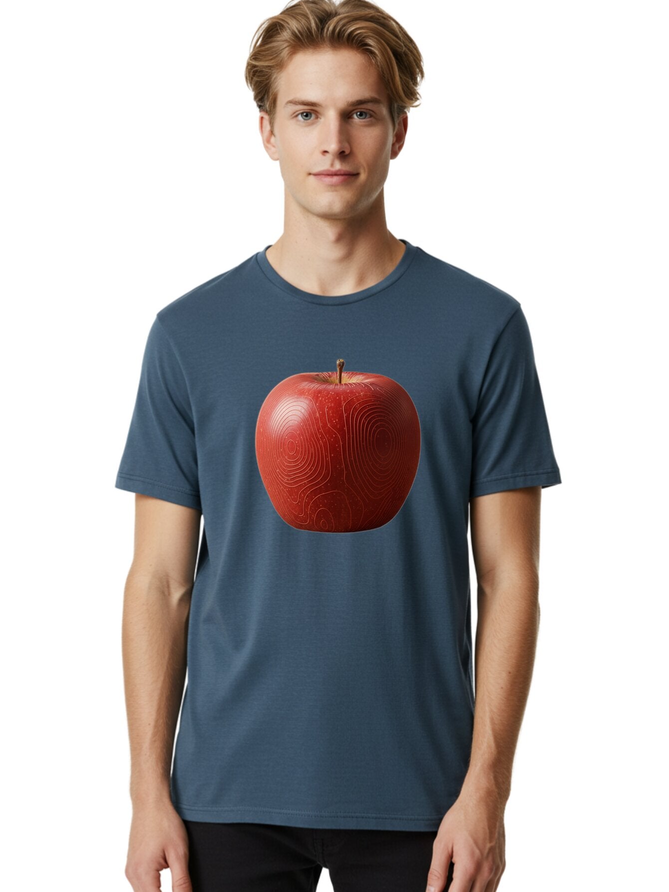Red-Apple-6 Men'S Graphic Tee, 100% Cotton, Comfortable Casual Summer Wear, Machine Washable, Vintage Camera, Old Camera, Antique Camera, Black Camera, Classic Photography, Photography Equipment, Nostalgic Device, Film Camera, Camera Art Bao789 17