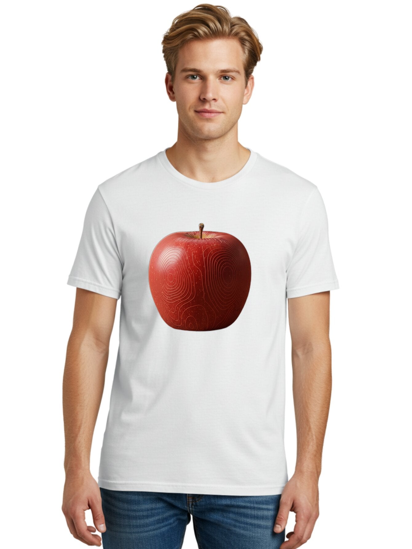 Red-Apple-6 Men'S Graphic Tee, 100% Cotton, Comfortable Casual Summer Wear, Machine Washable, Vintage Camera, Old Camera, Antique Camera, Black Camera, Classic Photography, Photography Equipment, Nostalgic Device, Film Camera, Camera Art Bao789 29