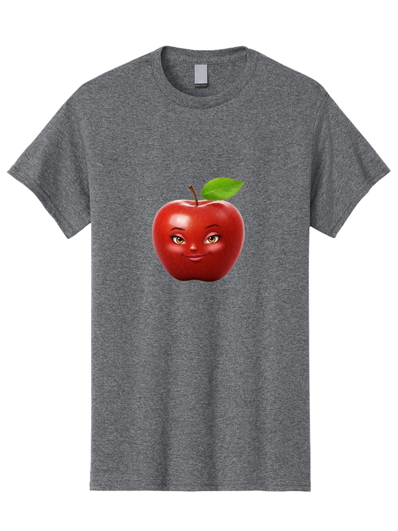 Red-Apple-With-Face Men'S Graphic Tee, 100% Cotton, Comfortable Casual Summer Wear, Machine Washable, Vintage Camera, Old Camera, Antique Camera, Black Camera, Classic Photography, Photography Equipment, Nostalgic Device, Film Camera, Bao791 5