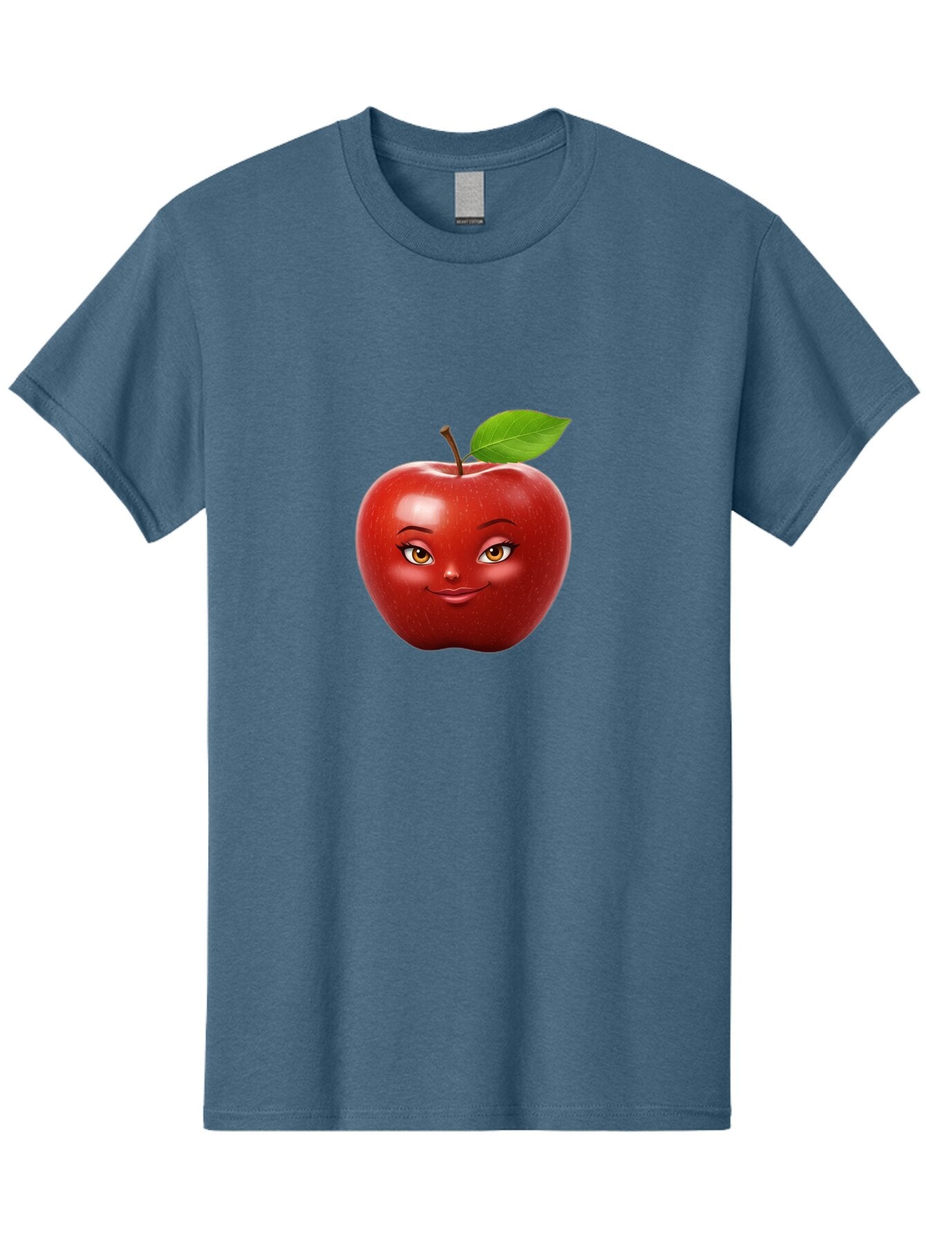 Red-Apple-With-Face Men'S Graphic Tee, 100% Cotton, Comfortable Casual Summer Wear, Machine Washable, Vintage Camera, Old Camera, Antique Camera, Black Camera, Classic Photography, Photography Equipment, Nostalgic Device, Film Camera, Bao791