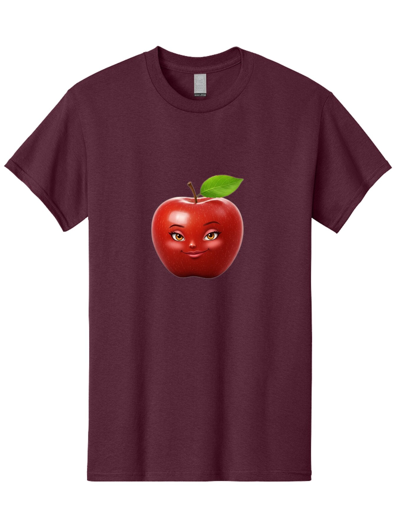 Red-Apple-With-Face Men'S Graphic Tee, 100% Cotton, Comfortable Casual Summer Wear, Machine Washable, Vintage Camera, Old Camera, Antique Camera, Black Camera, Classic Photography, Photography Equipment, Nostalgic Device, Film Camera, Bao791