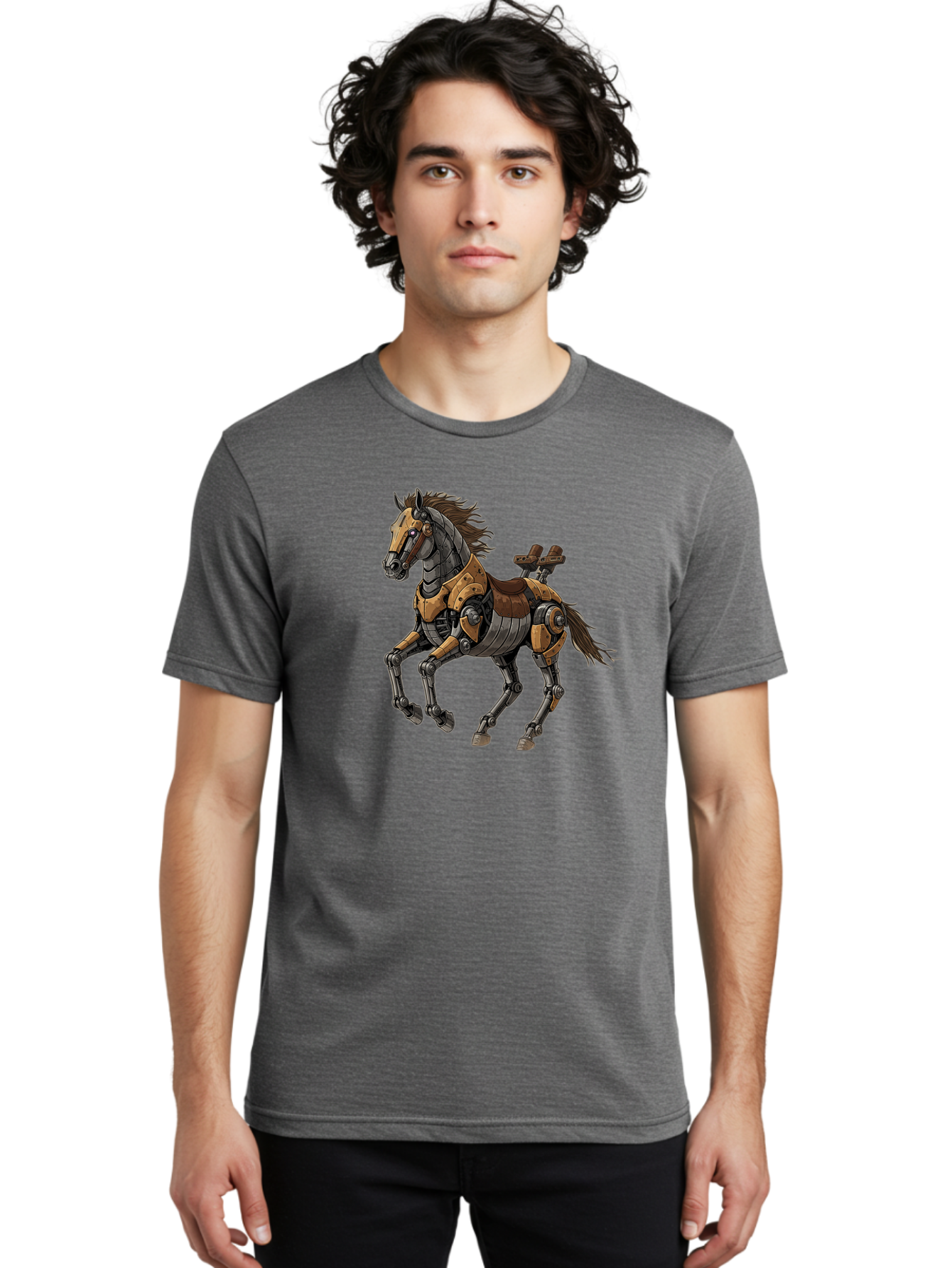 Robo-Horse Men'S Graphic Tee, 100% Cotton, Comfortable Casual Summer Wear, Machine Washable, Vintage Camera, Old Camera, Antique Camera, Black Camera, Classic Photography, Photography Equipment, Nostalgic Device, Film Camera, Camera Art Bao800 28