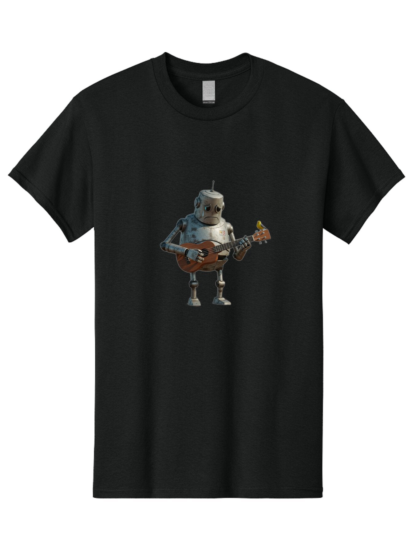 Robot-Playing-Guitar Men'S Graphic Tee, 100% Cotton, Comfortable Casual Summer Wear, Machine Washable, Vintage Camera, Old Camera, Antique Camera, Black Camera, Classic Photography, Photography Equipment, Nostalgic Device, Film Camera, Bao806 7
