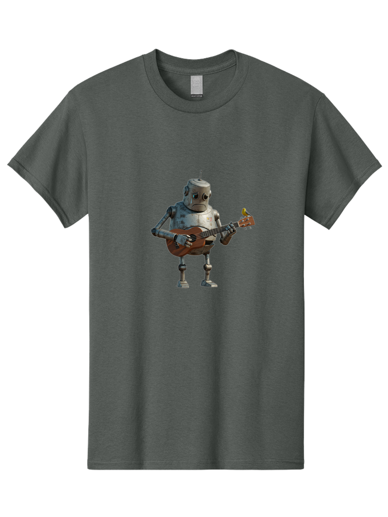 Robot-Playing-Guitar Men'S Graphic Tee, 100% Cotton, Comfortable Casual Summer Wear, Machine Washable, Vintage Camera, Old Camera, Antique Camera, Black Camera, Classic Photography, Photography Equipment, Nostalgic Device, Film Camera, Bao806 8
