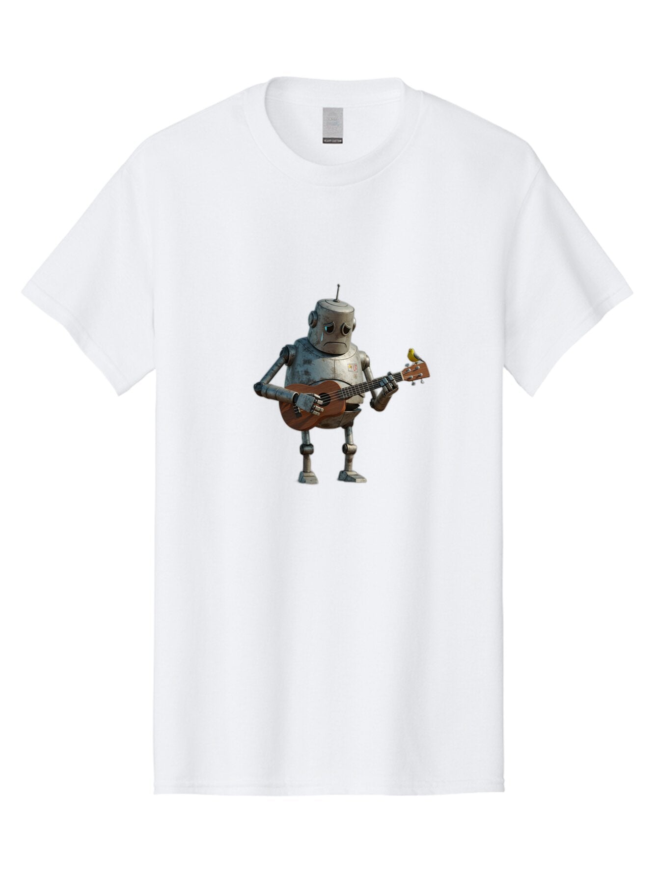 Robot-Playing-Guitar Men'S Graphic Tee, 100% Cotton, Comfortable Casual Summer Wear, Machine Washable, Vintage Camera, Old Camera, Antique Camera, Black Camera, Classic Photography, Photography Equipment, Nostalgic Device, Film Camera, Bao806 3