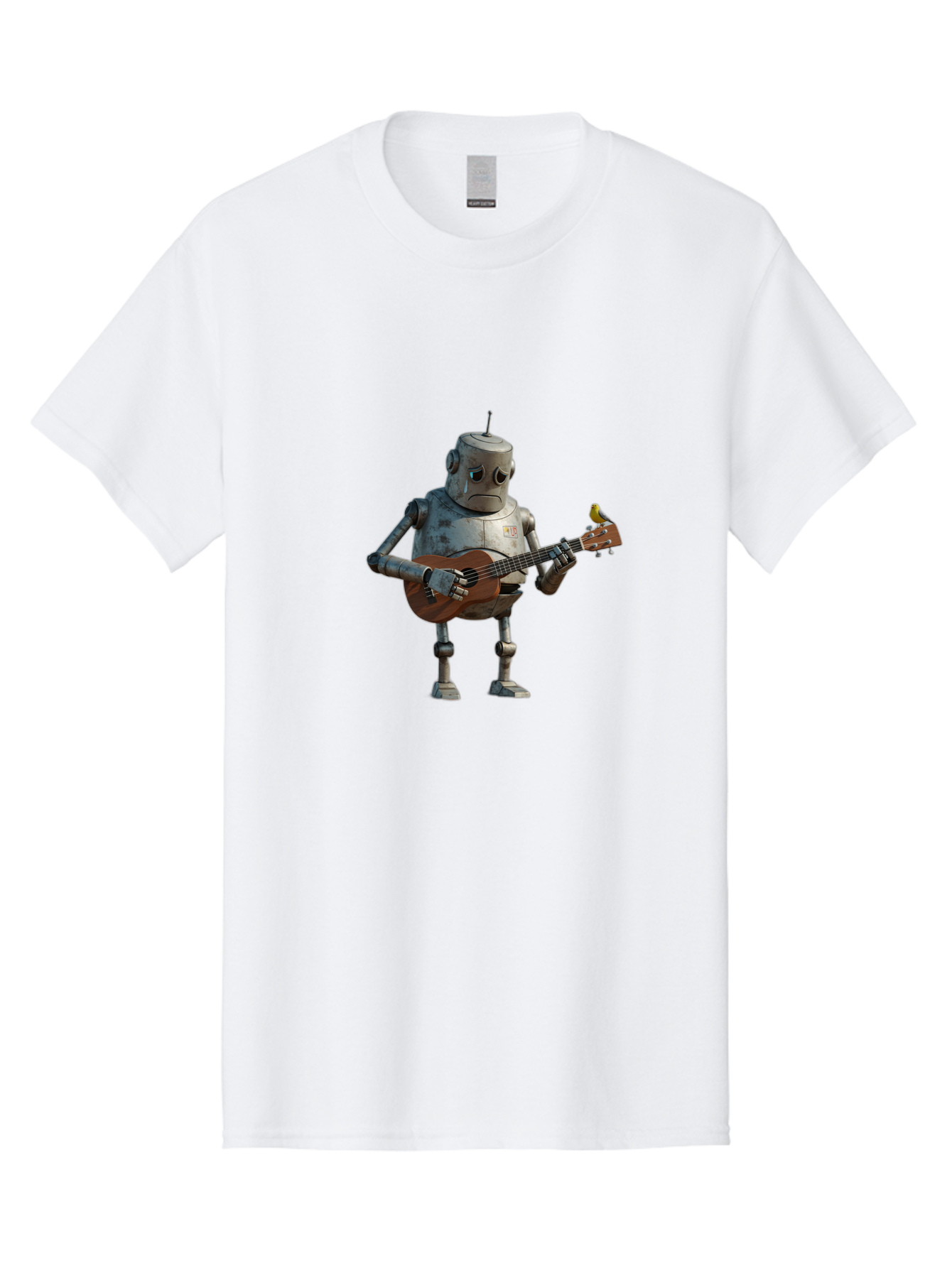 Robot-Playing-Guitar Men'S Graphic Tee, 100% Cotton, Comfortable Casual Summer Wear, Machine Washable, Vintage Camera, Old Camera, Antique Camera, Black Camera, Classic Photography, Photography Equipment, Nostalgic Device, Film Camera, Bao806 9