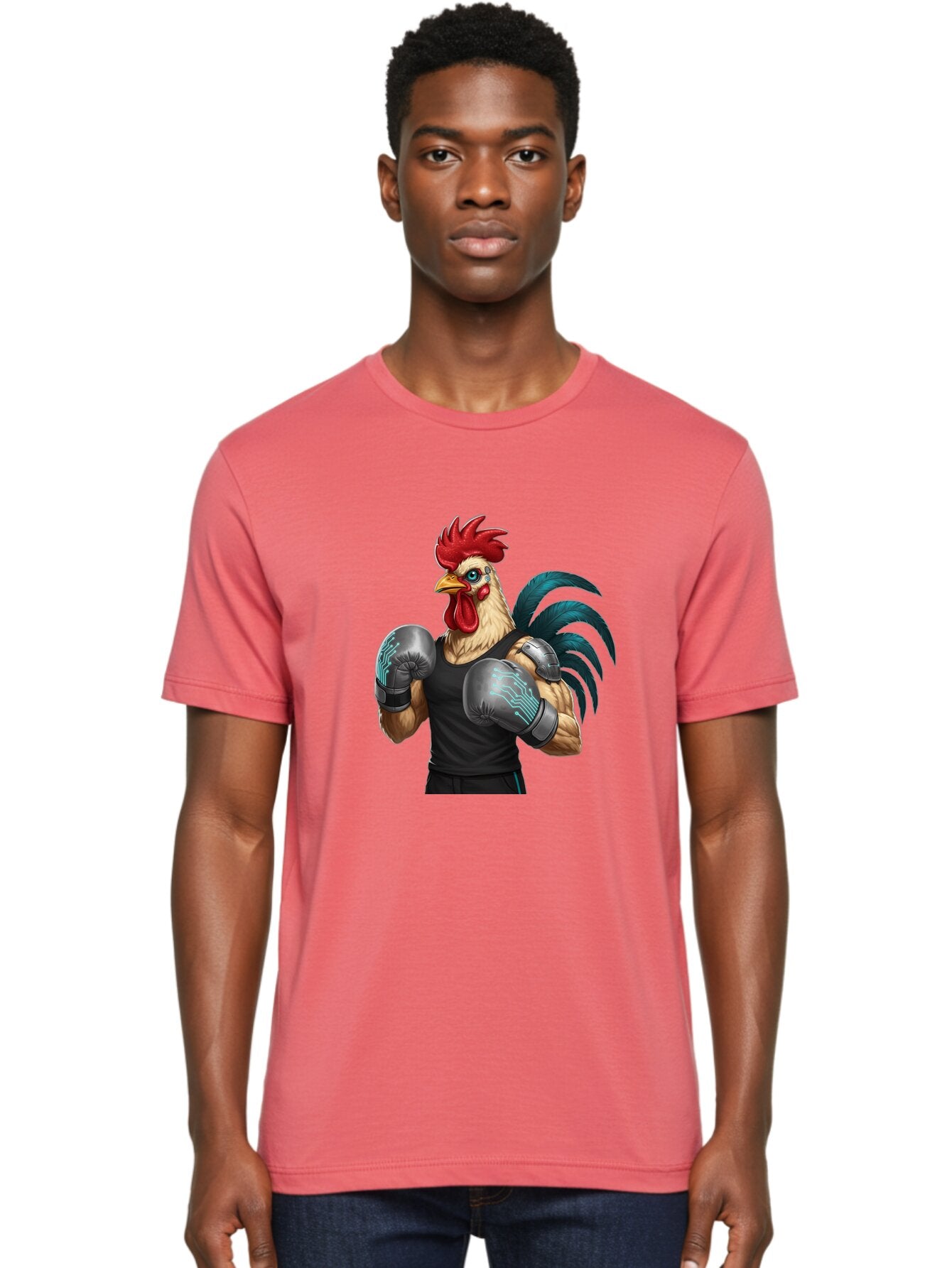 Rooster-Boxer-1 Men'S Graphic Tee, 100% Cotton, Comfortable Casual Summer Wear, Machine Washable, Vintage Camera, Old Camera, Antique Camera, Black Camera, Classic Photography, Photography Equipment, Nostalgic Device, Film Camera, Camera Art Bao811 25