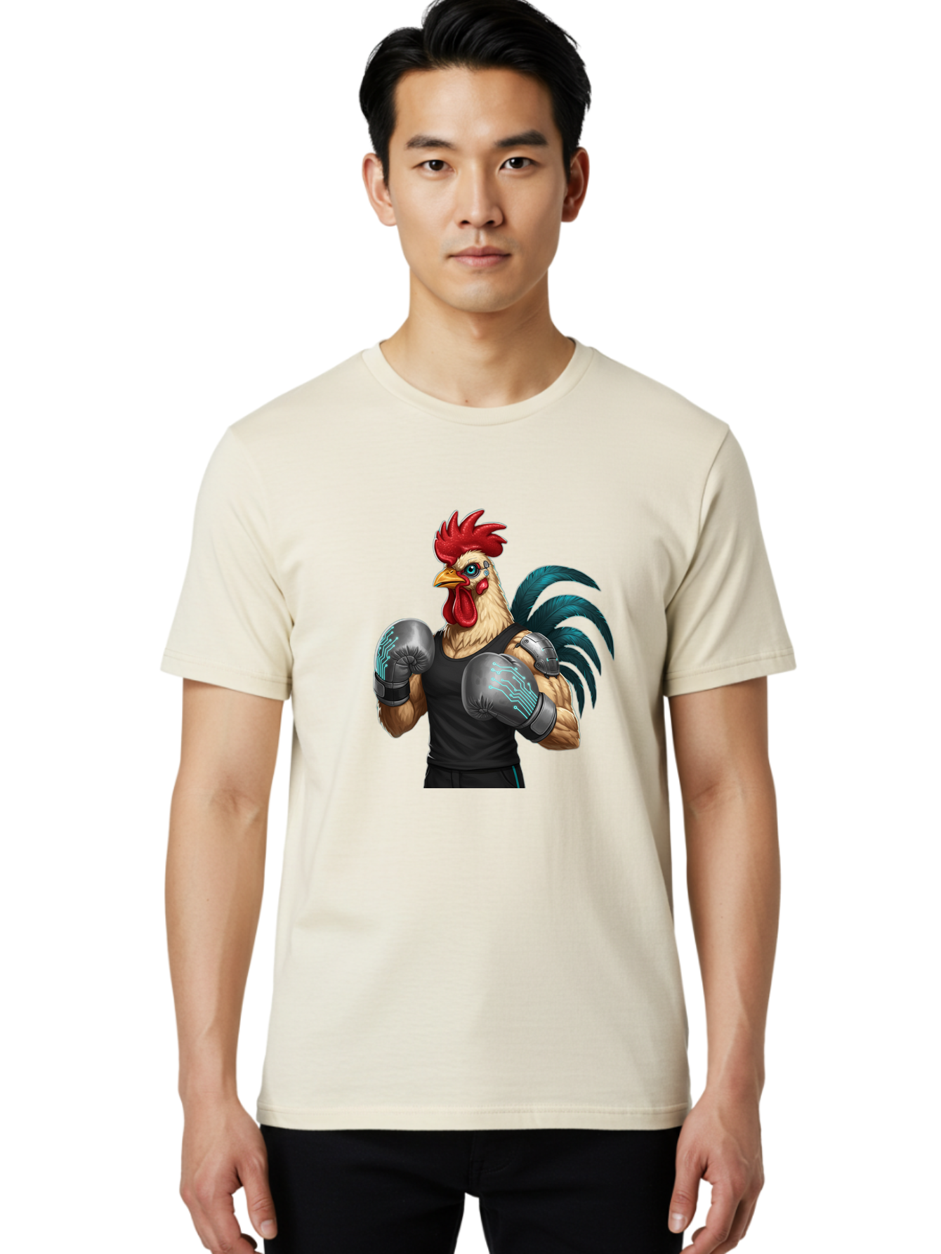 Rooster-Boxer-1 Men'S Graphic Tee, 100% Cotton, Comfortable Casual Summer Wear, Machine Washable, Vintage Camera, Old Camera, Antique Camera, Black Camera, Classic Photography, Photography Equipment, Nostalgic Device, Film Camera, Camera Art Bao811 27