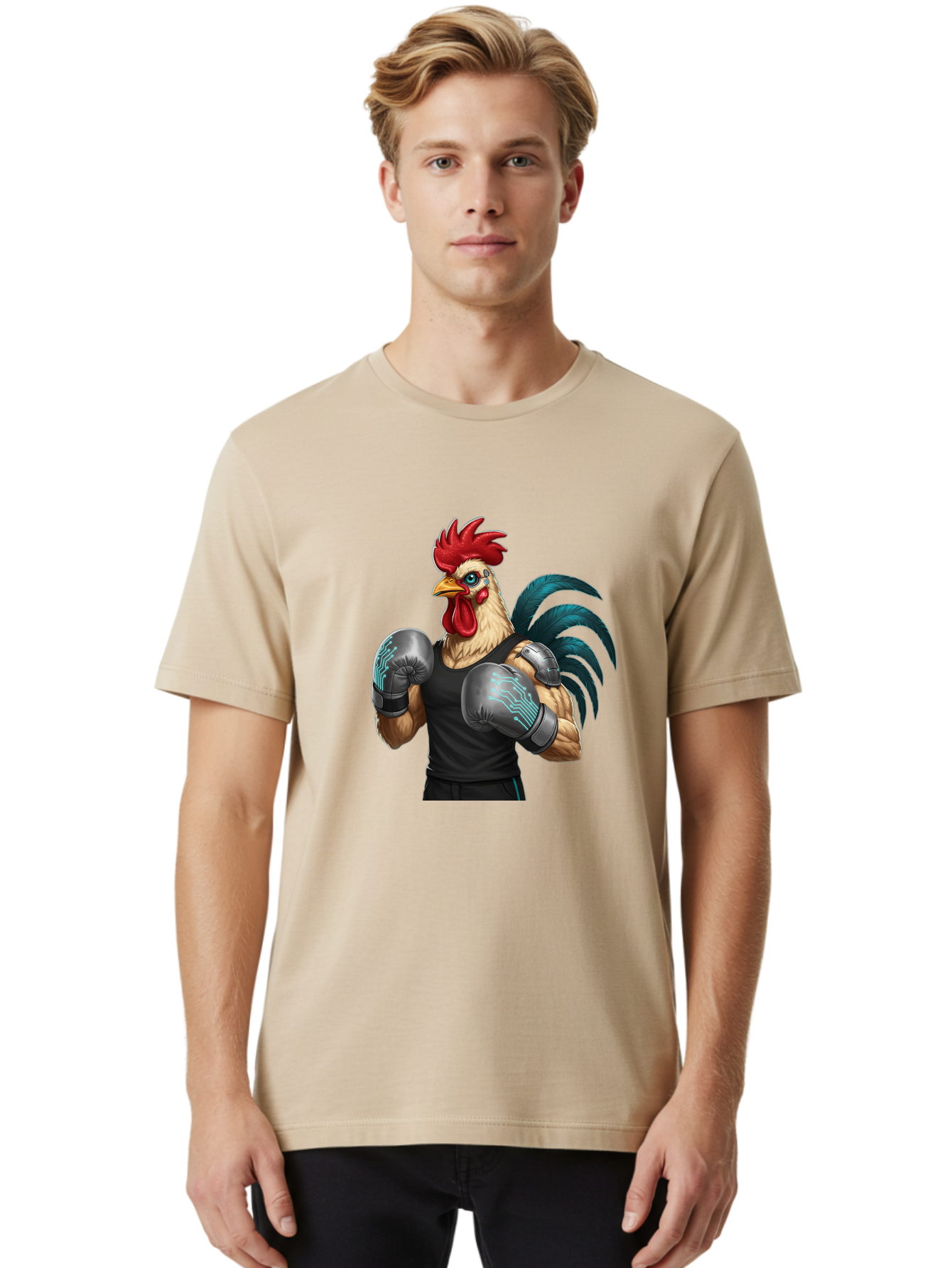 Rooster-Boxer-1 Men'S Graphic Tee, 100% Cotton, Comfortable Casual Summer Wear, Machine Washable, Vintage Camera, Old Camera, Antique Camera, Black Camera, Classic Photography, Photography Equipment, Nostalgic Device, Film Camera, Camera Art Bao811 19