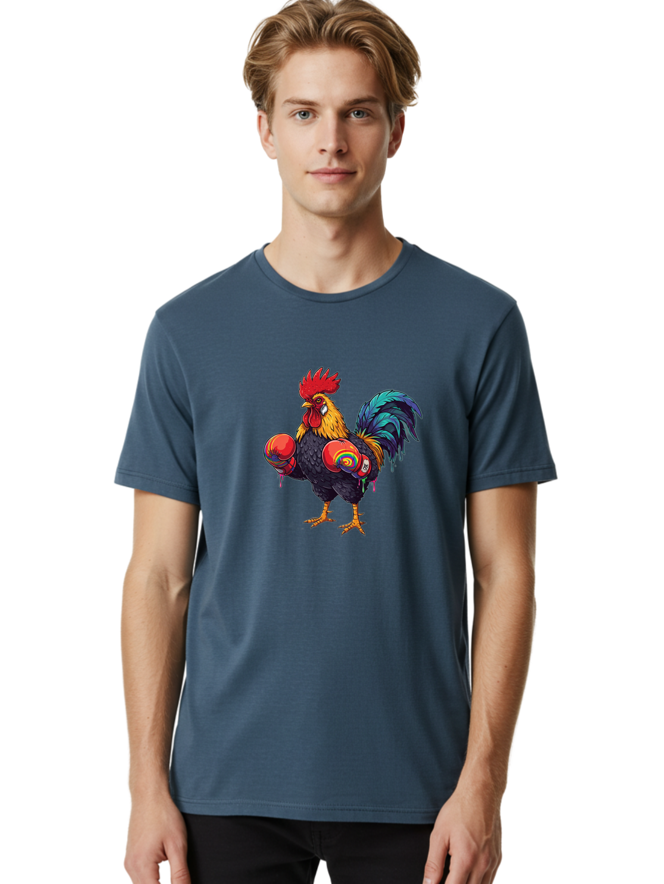 Rooster-Boxer Men'S Graphic Tee, 100% Cotton, Comfortable Casual Summer Wear, Machine Washable, Vintage Camera, Old Camera, Antique Camera, Black Camera, Classic Photography, Photography Equipment, Nostalgic Device, Film Camera, Camera Art Bao812 21