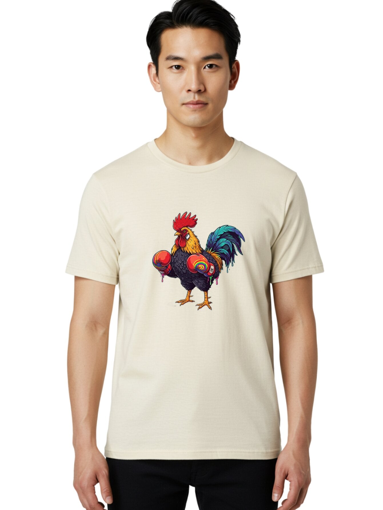 Rooster-Boxer Men'S Graphic Tee, 100% Cotton, Comfortable Casual Summer Wear, Machine Washable, Vintage Camera, Old Camera, Antique Camera, Black Camera, Classic Photography, Photography Equipment, Nostalgic Device, Film Camera, Camera Art Bao812 23