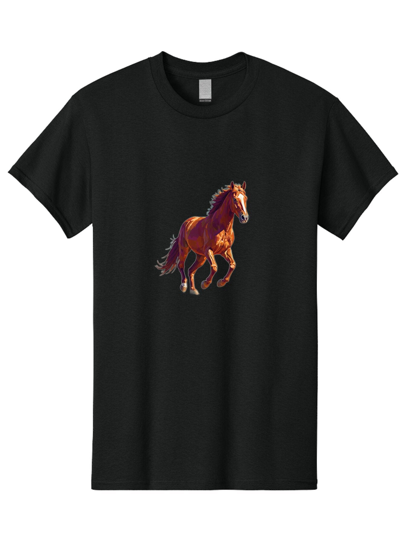 Running-Horse-1 Men'S Graphic Tee, 100% Cotton, Comfortable Casual Summer Wear, Machine Washable, Vintage Camera, Old Camera, Antique Camera, Black Camera, Classic Photography, Photography Equipment, Nostalgic Device, Film Camera, Camera Art Bao816 4