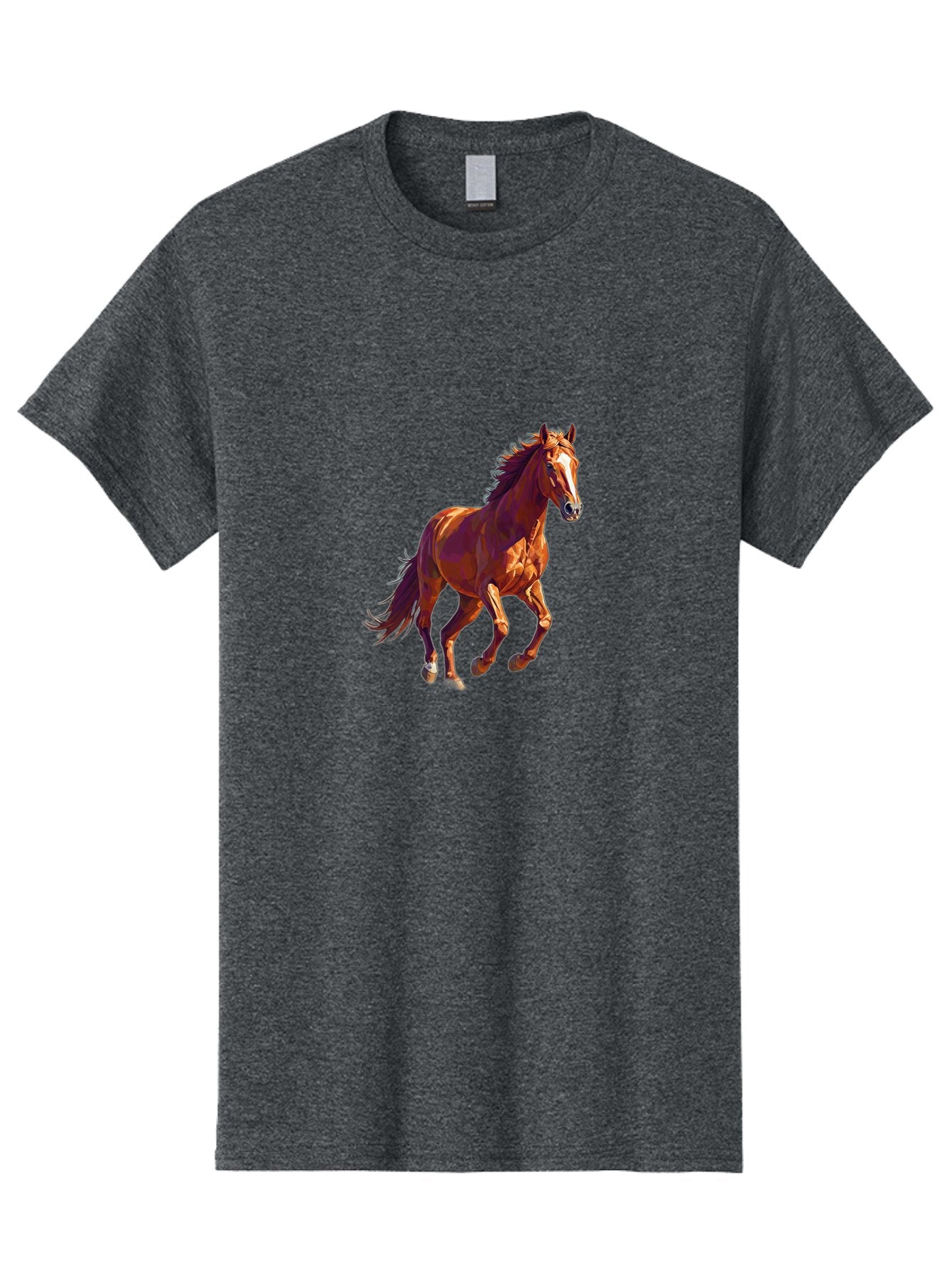 Running-Horse-1 Men'S Graphic Tee, 100% Cotton, Comfortable Casual Summer Wear, Machine Washable, Vintage Camera, Old Camera, Antique Camera, Black Camera, Classic Photography, Photography Equipment, Nostalgic Device, Film Camera, Camera Art Bao816 6
