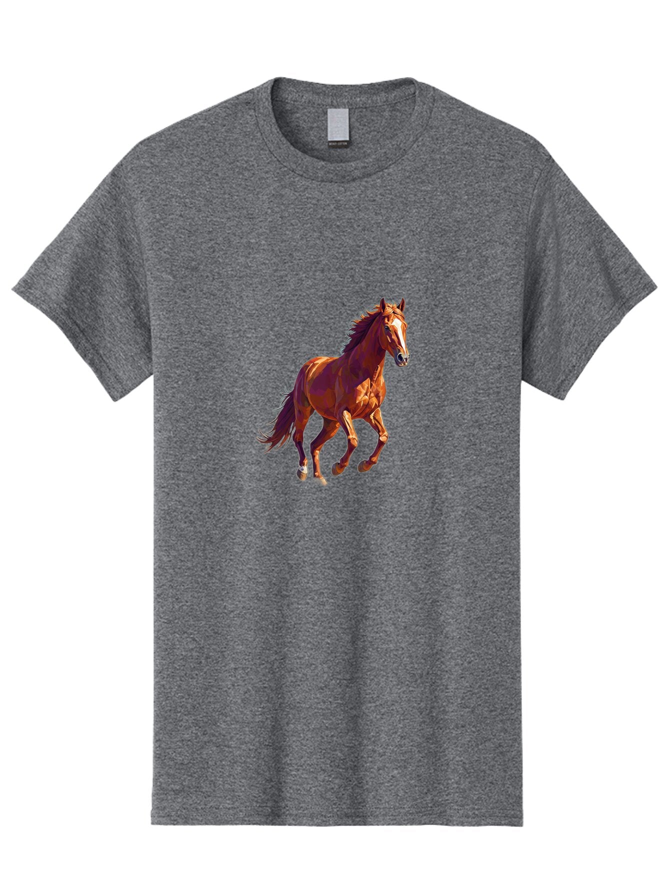 Running-Horse-1 Men'S Graphic Tee, 100% Cotton, Comfortable Casual Summer Wear, Machine Washable, Vintage Camera, Old Camera, Antique Camera, Black Camera, Classic Photography, Photography Equipment, Nostalgic Device, Film Camera, Camera Art Bao816 3