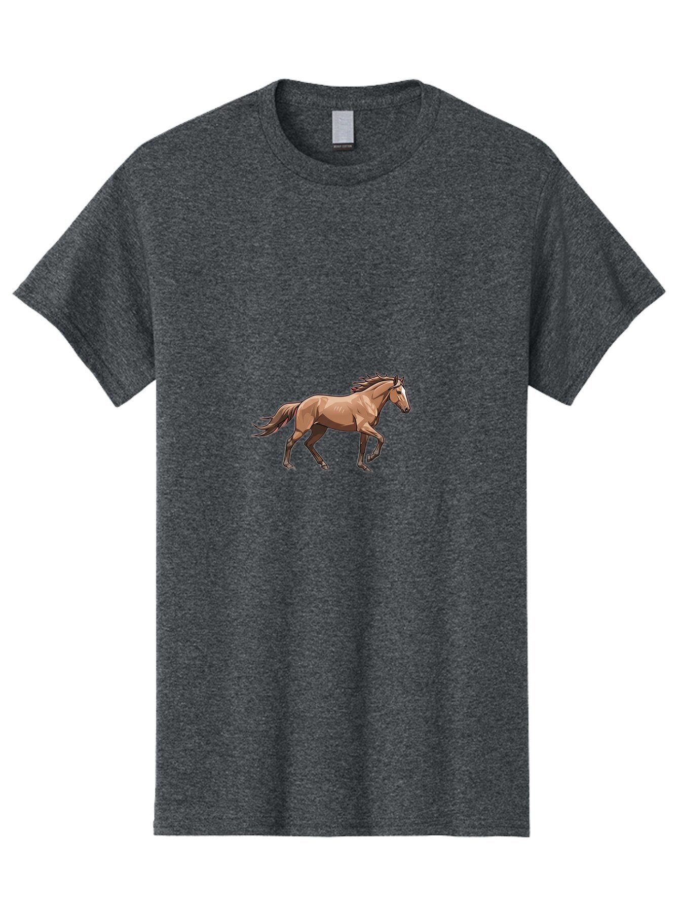 Running-Horse-2 Men'S Graphic Tee, 100% Cotton, Comfortable Casual Summer Wear, Machine Washable, Vintage Camera, Old Camera, Antique Camera, Black Camera, Classic Photography, Photography Equipment, Nostalgic Device, Film Camera, Camera Art Bao817 7