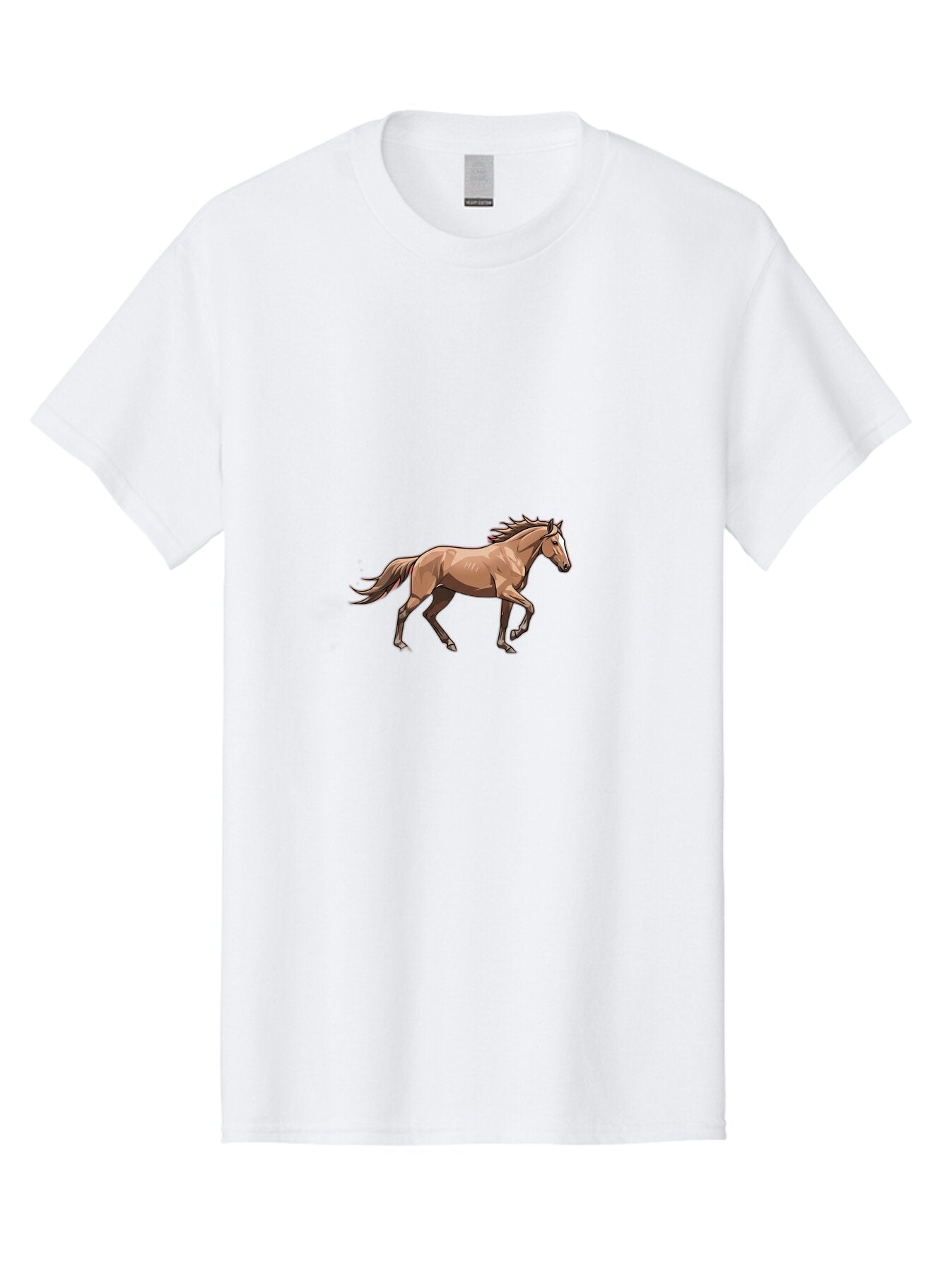 Running-Horse-2 Men'S Graphic Tee, 100% Cotton, Comfortable Casual Summer Wear, Machine Washable, Vintage Camera, Old Camera, Antique Camera, Black Camera, Classic Photography, Photography Equipment, Nostalgic Device, Film Camera, Camera Art Bao817 5