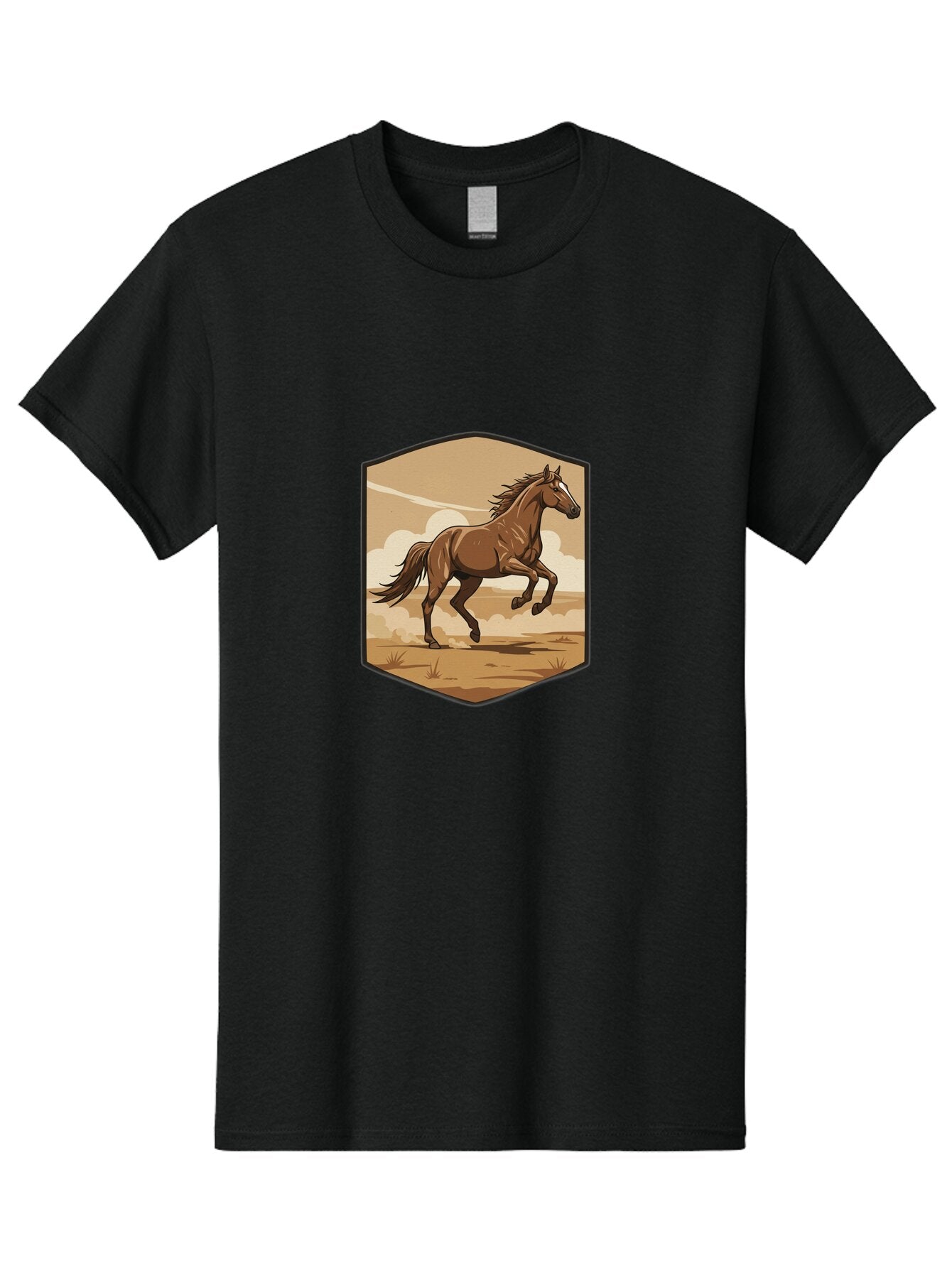 Running-Horse-3 Men'S Graphic Tee, 100% Cotton, Comfortable Casual Summer Wear, Machine Washable, Vintage Camera, Old Camera, Antique Camera, Black Camera, Classic Photography, Photography Equipment, Nostalgic Device, Film Camera, Camera Art Bao818 9