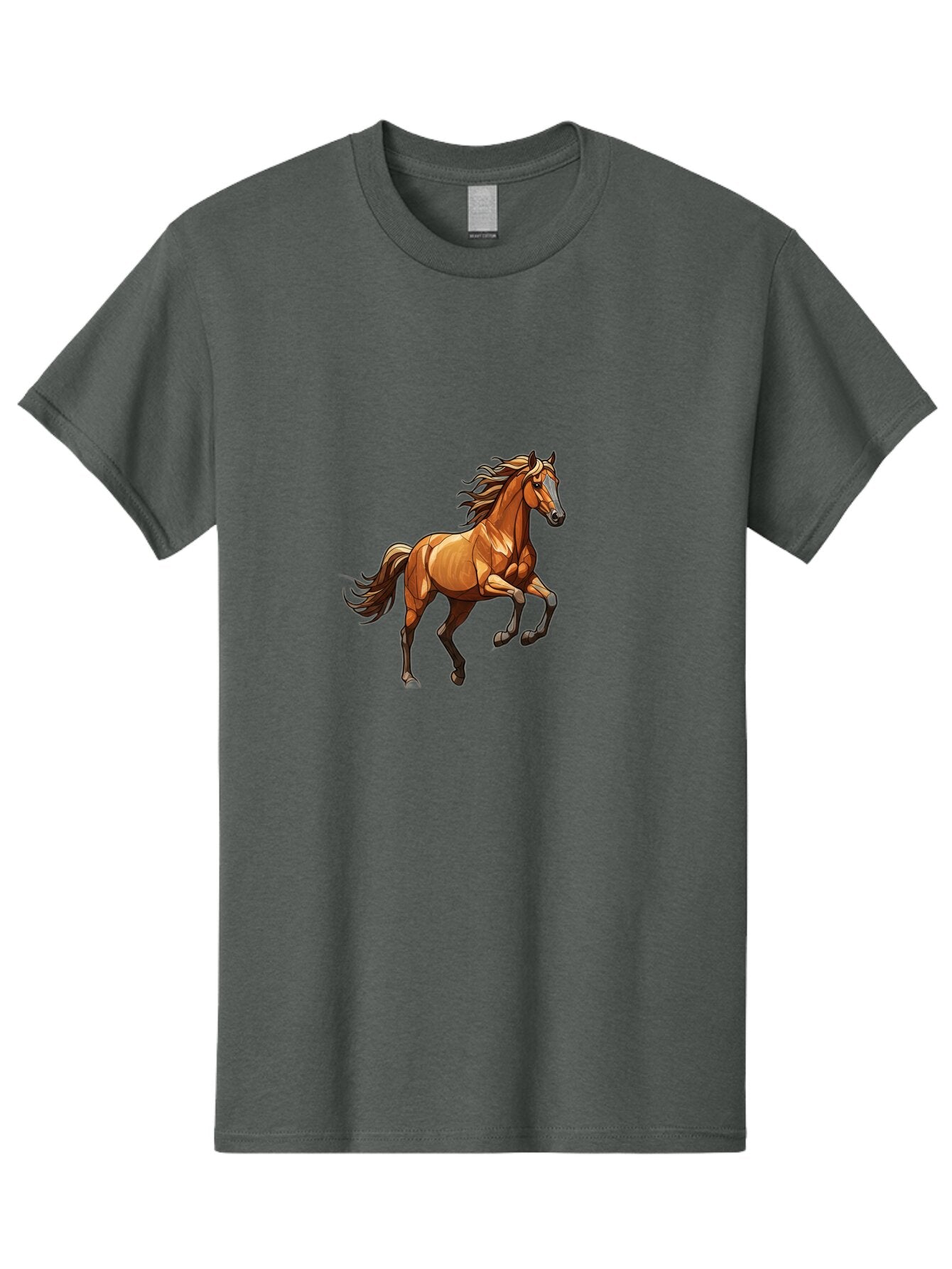 Running-Horse-4 Men'S Graphic Tee, 100% Cotton, Comfortable Casual Summer Wear, Machine Washable, Vintage Camera, Old Camera, Antique Camera, Black Camera, Classic Photography, Photography Equipment, Nostalgic Device, Film Camera, Camera Art Bao819