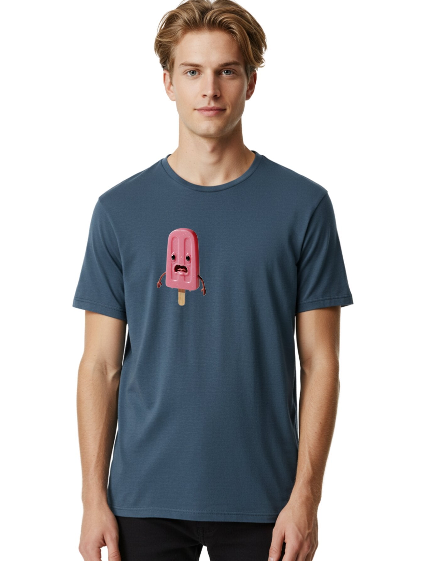 Sad-Pink-Popsicle Men'S Graphic Tee, 100% Cotton, Comfortable Casual Summer Wear, Machine Washable, Vintage Camera, Old Camera, Antique Camera, Black Camera, Classic Photography, Photography Equipment, Nostalgic Device, Film Camera, Camera Art Bao836 17