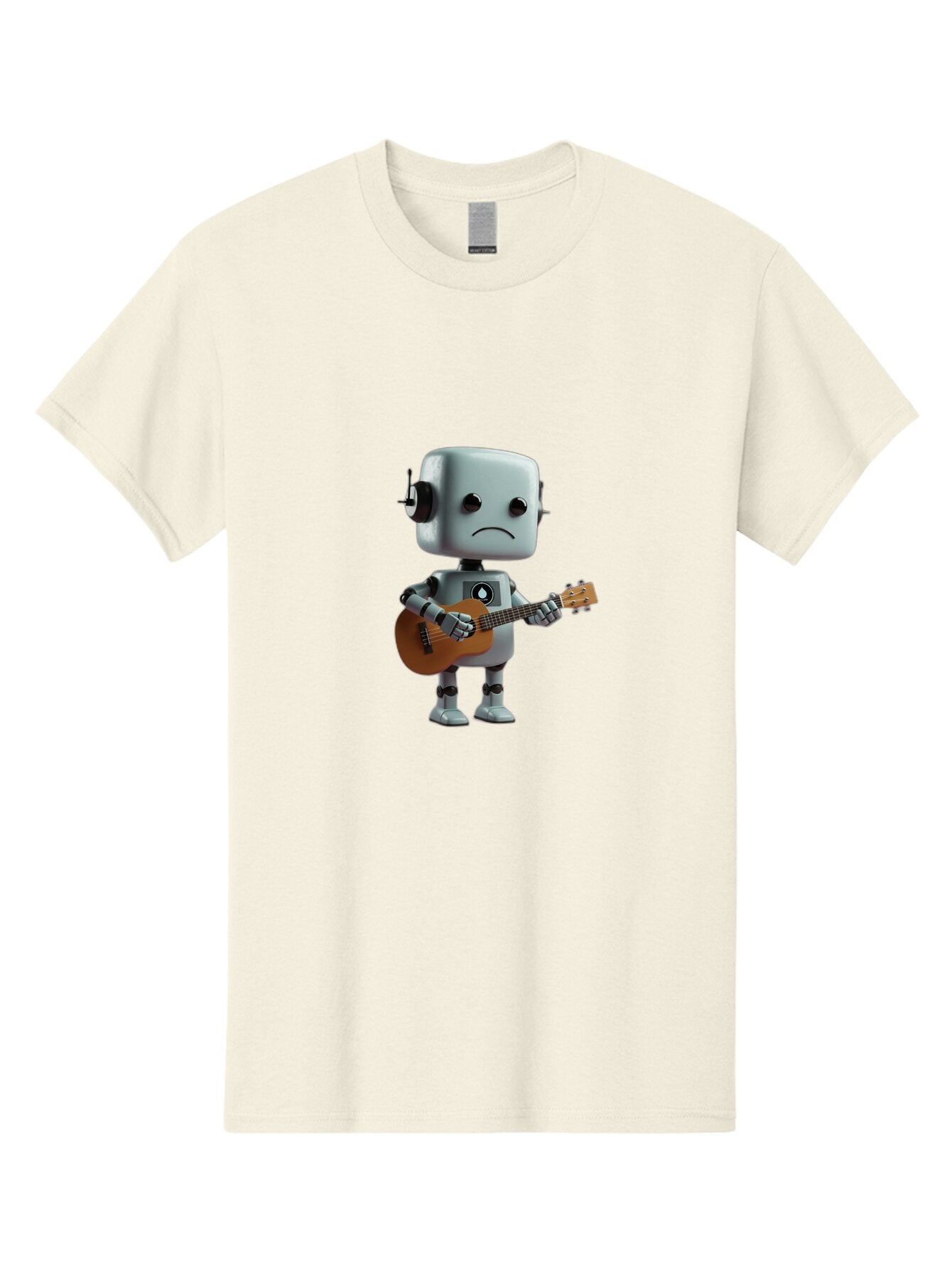 Sad-Robot-With-Guitar-1 Men'S Graphic Tee, 100% Cotton, Comfortable Casual Summer Wear, Machine Washable, Vintage Camera, Old Camera, Antique Camera, Black Camera, Classic Photography, Photography Equipment, Nostalgic Device, Film Camera, Bao839 8