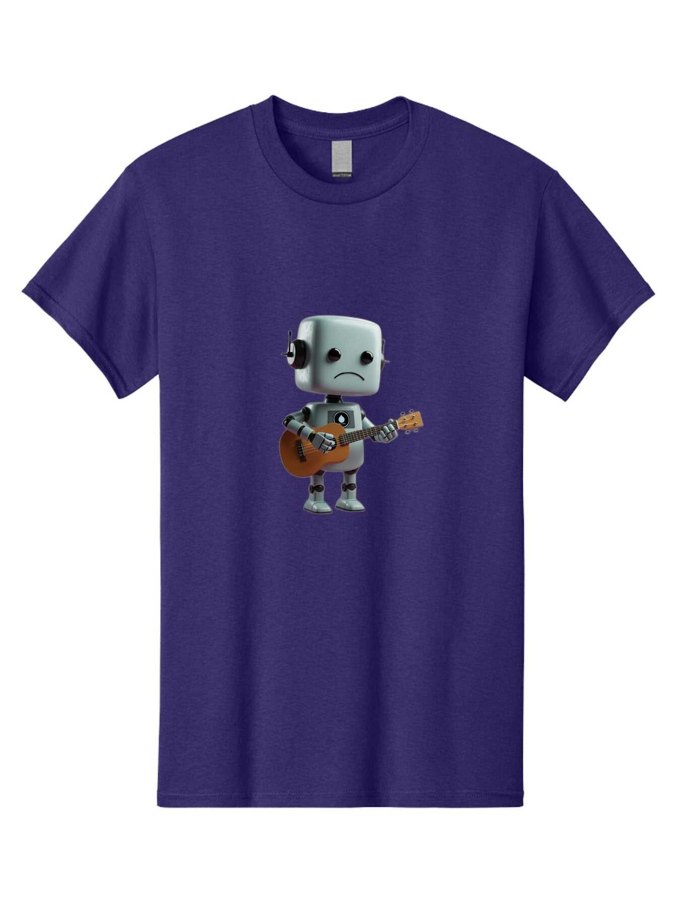 Sad-Robot-With-Guitar-1 Men'S Graphic Tee, 100% Cotton, Comfortable Casual Summer Wear, Machine Washable, Vintage Camera, Old Camera, Antique Camera, Black Camera, Classic Photography, Photography Equipment, Nostalgic Device, Film Camera, Bao839 10