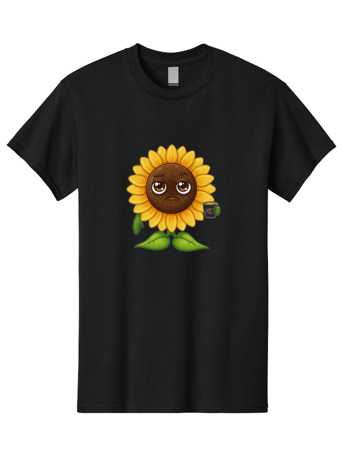 Sad-Sunflower-1 Men'S Graphic Tee, 100% Cotton, Comfortable Casual Summer Wear, Machine Washable, Vintage Camera, Old Camera, Antique Camera, Black Camera, Classic Photography, Photography Equipment, Nostalgic Device, Film Camera, Camera Art Bao843