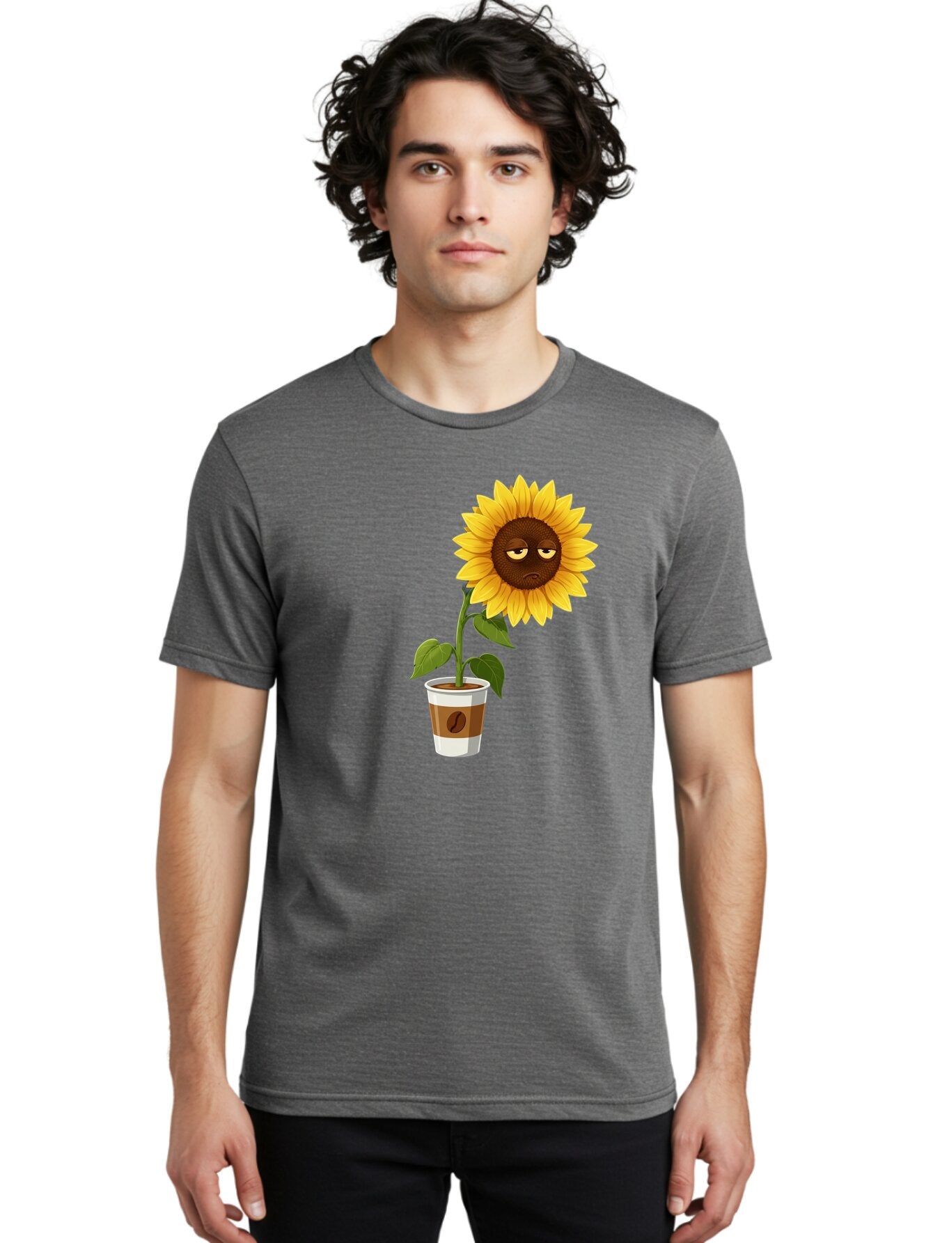 Sad-Sunflower-2 Men'S Graphic Tee, 100% Cotton, Comfortable Casual Summer Wear, Machine Washable, Vintage Camera, Old Camera, Antique Camera, Black Camera, Classic Photography, Photography Equipment, Nostalgic Device, Film Camera, Camera Art Bao844 25