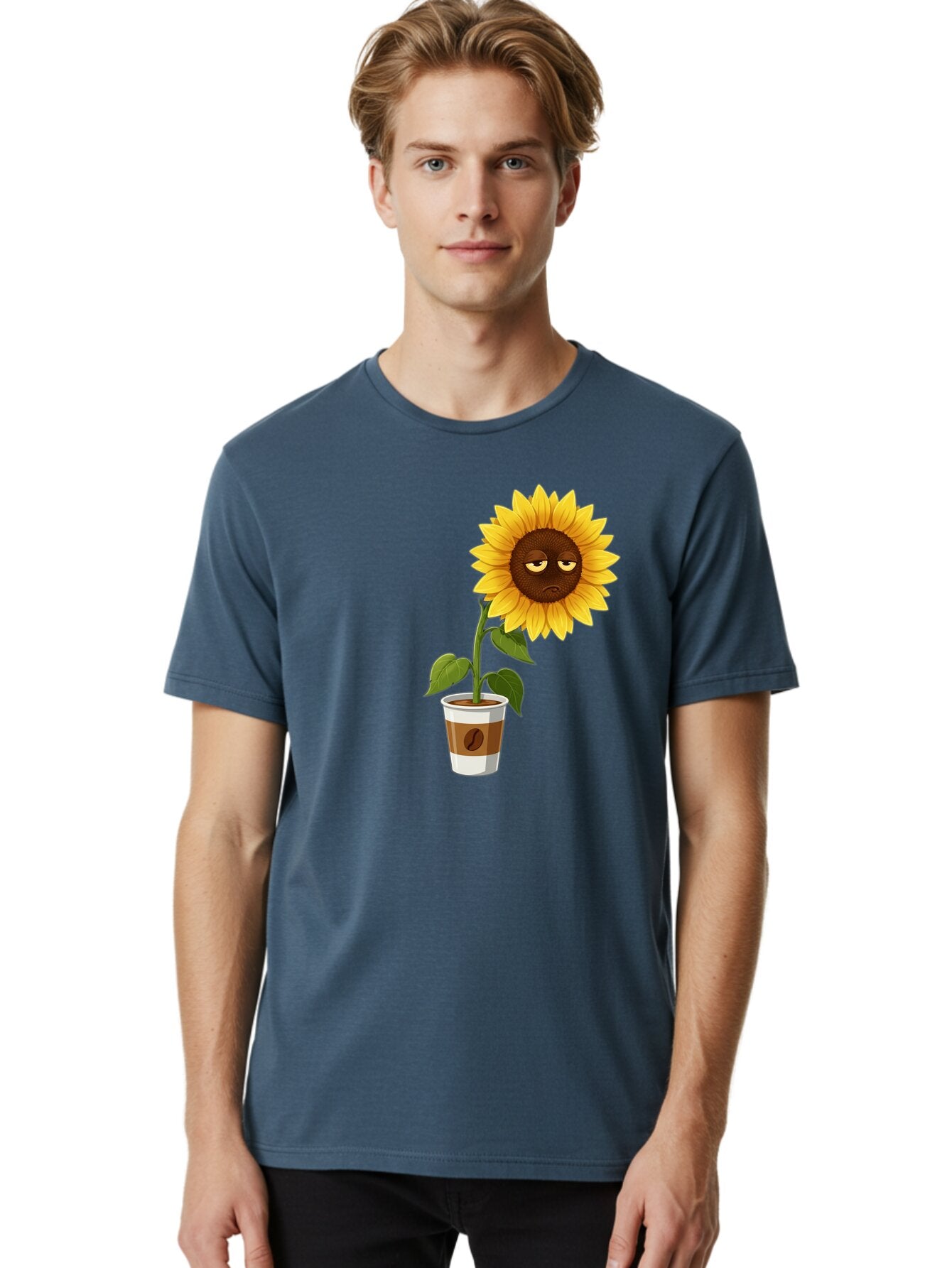 Sad-Sunflower-2 Men'S Graphic Tee, 100% Cotton, Comfortable Casual Summer Wear, Machine Washable, Vintage Camera, Old Camera, Antique Camera, Black Camera, Classic Photography, Photography Equipment, Nostalgic Device, Film Camera, Camera Art Bao844 23