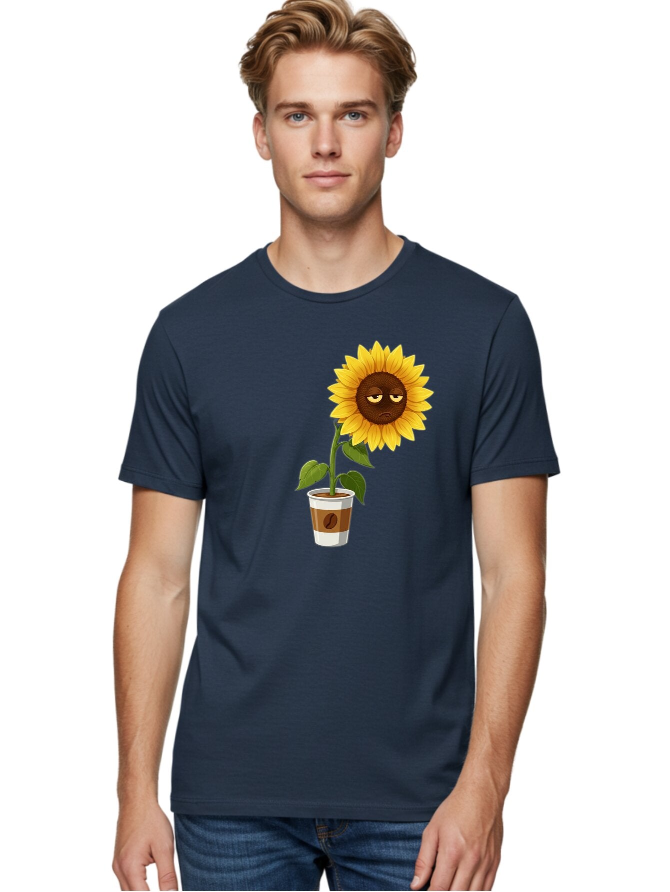 Sad-Sunflower-2 Men'S Graphic Tee, 100% Cotton, Comfortable Casual Summer Wear, Machine Washable, Vintage Camera, Old Camera, Antique Camera, Black Camera, Classic Photography, Photography Equipment, Nostalgic Device, Film Camera, Camera Art Bao844 21