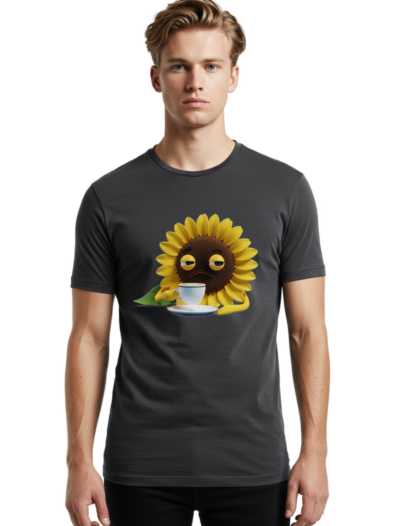 Sad-Sunflower Men'S Graphic Tee, 100% Cotton, Comfortable Casual Summer Wear, Machine Washable, Vintage Camera, Old Camera, Antique Camera, Black Camera, Classic Photography, Photography Equipment, Nostalgic Device, Film Camera, Camera Art Bao845 24
