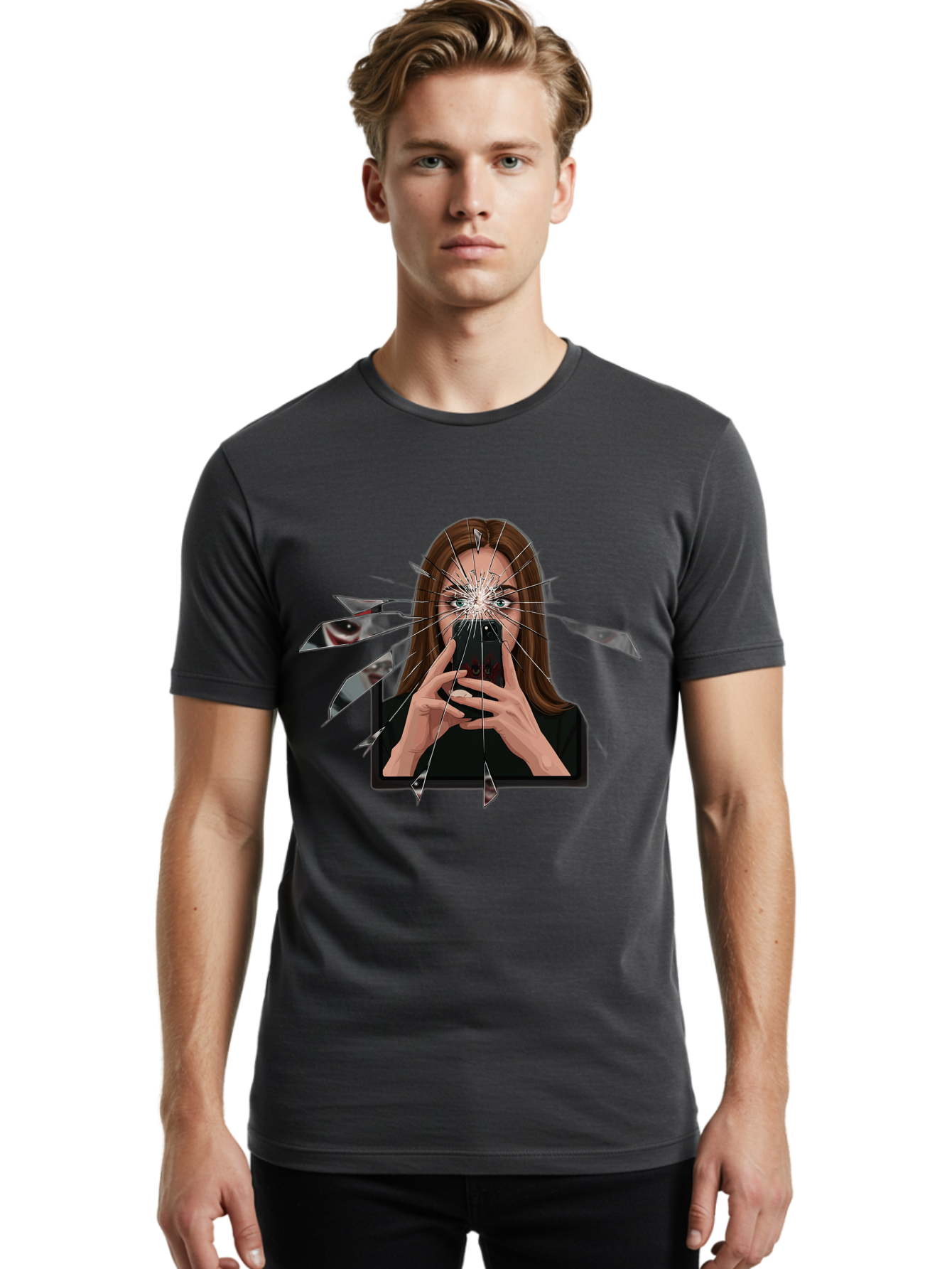 Shattered-Screen Men'S Graphic Tee, 100% Cotton, Comfortable Casual Summer Wear, Machine Washable, Vintage Camera, Old Camera, Antique Camera, Black Camera, Classic Photography, Photography Equipment, Nostalgic Device, Film Camera, Camera Art Bao855 26