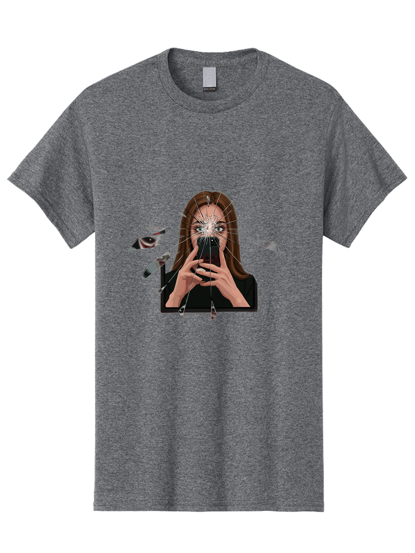 Shattered-Screen Men'S Graphic Tee, 100% Cotton, Comfortable Casual Summer Wear, Machine Washable, Vintage Camera, Old Camera, Antique Camera, Black Camera, Classic Photography, Photography Equipment, Nostalgic Device, Film Camera, Camera Art Bao855