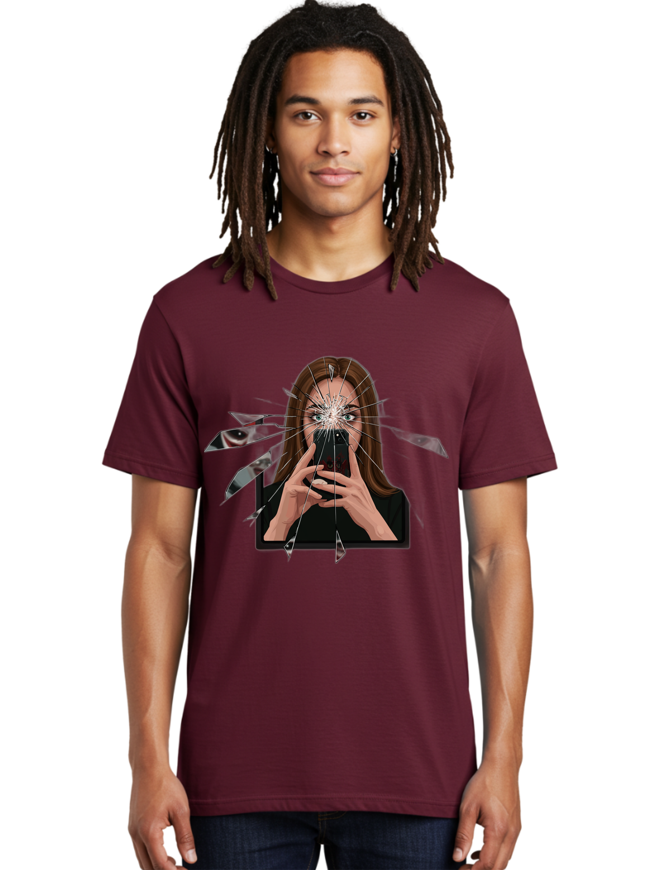 Shattered-Screen Men'S Graphic Tee, 100% Cotton, Comfortable Casual Summer Wear, Machine Washable, Vintage Camera, Old Camera, Antique Camera, Black Camera, Classic Photography, Photography Equipment, Nostalgic Device, Film Camera, Camera Art Bao855 20