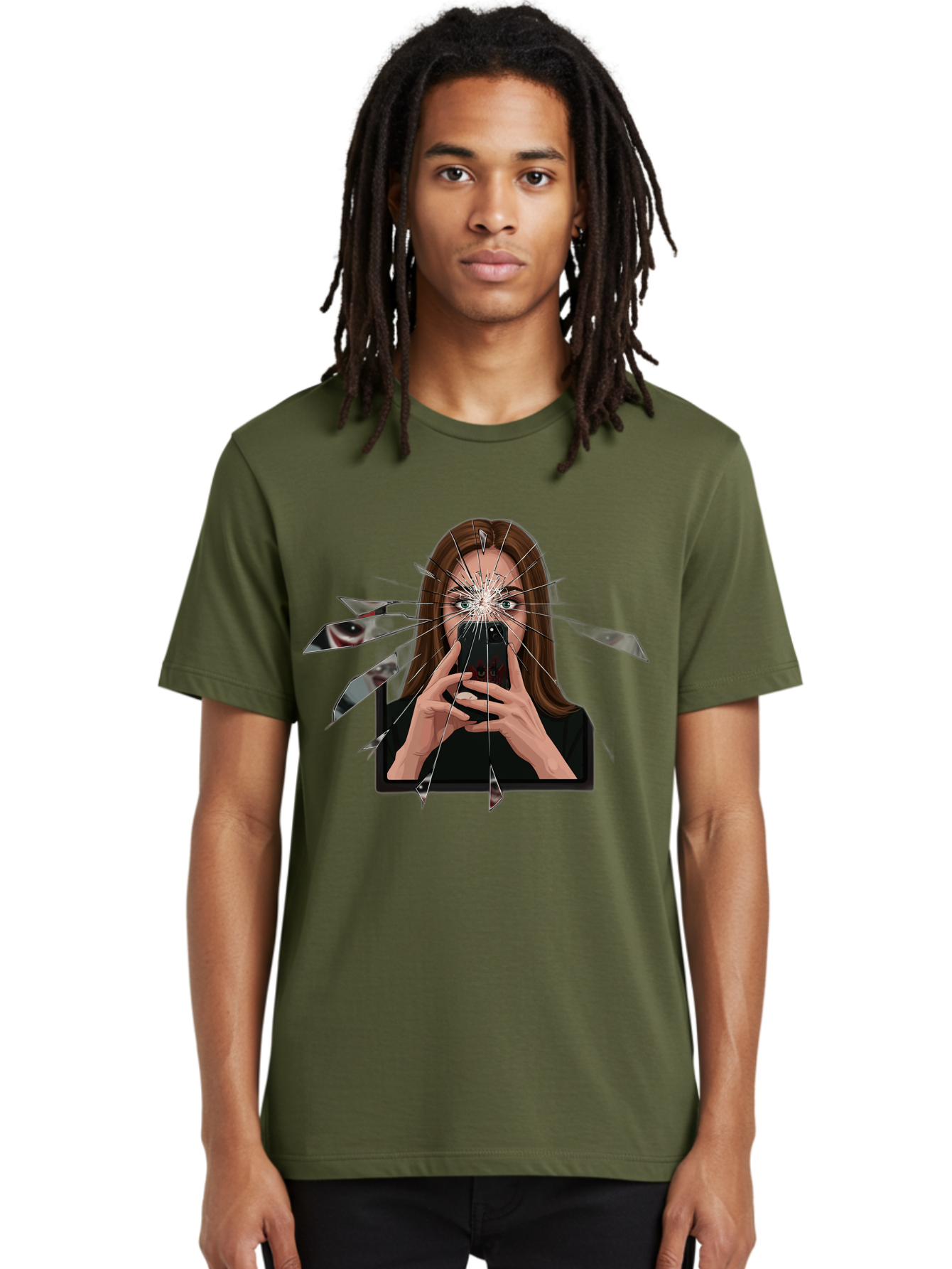 Shattered-Screen Men'S Graphic Tee, 100% Cotton, Comfortable Casual Summer Wear, Machine Washable, Vintage Camera, Old Camera, Antique Camera, Black Camera, Classic Photography, Photography Equipment, Nostalgic Device, Film Camera, Camera Art Bao855 23