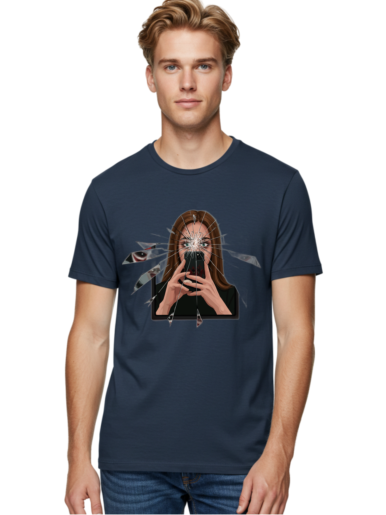 Shattered-Screen Men'S Graphic Tee, 100% Cotton, Comfortable Casual Summer Wear, Machine Washable, Vintage Camera, Old Camera, Antique Camera, Black Camera, Classic Photography, Photography Equipment, Nostalgic Device, Film Camera, Camera Art Bao855 30