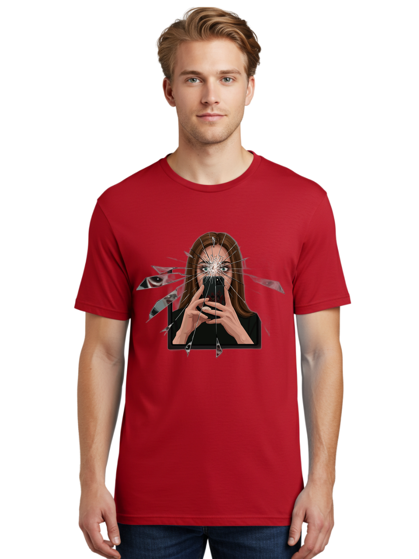 Shattered-Screen Men'S Graphic Tee, 100% Cotton, Comfortable Casual Summer Wear, Machine Washable, Vintage Camera, Old Camera, Antique Camera, Black Camera, Classic Photography, Photography Equipment, Nostalgic Device, Film Camera, Camera Art Bao855 28
