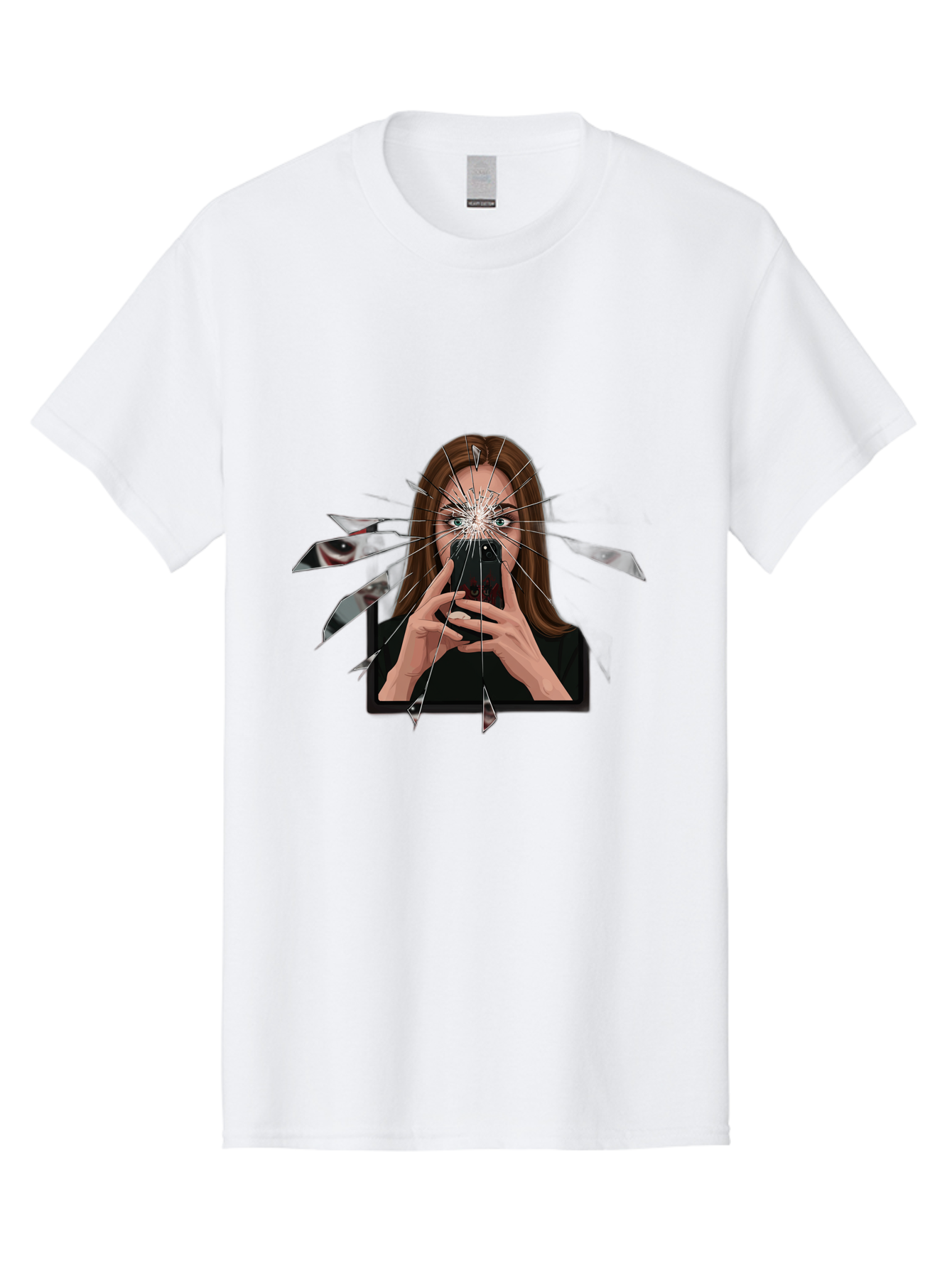 Shattered-Screen Men'S Graphic Tee, 100% Cotton, Comfortable Casual Summer Wear, Machine Washable, Vintage Camera, Old Camera, Antique Camera, Black Camera, Classic Photography, Photography Equipment, Nostalgic Device, Film Camera, Camera Art Bao855 7