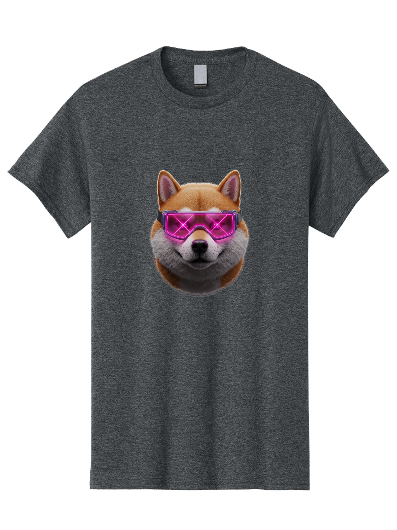 Shiba-Inu-With-Neon-Glasses Men'S Graphic Tee, 100% Cotton, Comfortable Casual Summer Wear, Machine Washable, Vintage Camera, Old Camera, Antique Camera, Black Camera, Classic Photography, Photography Equipment, Nostalgic Device, Film Camera, Bao865 11