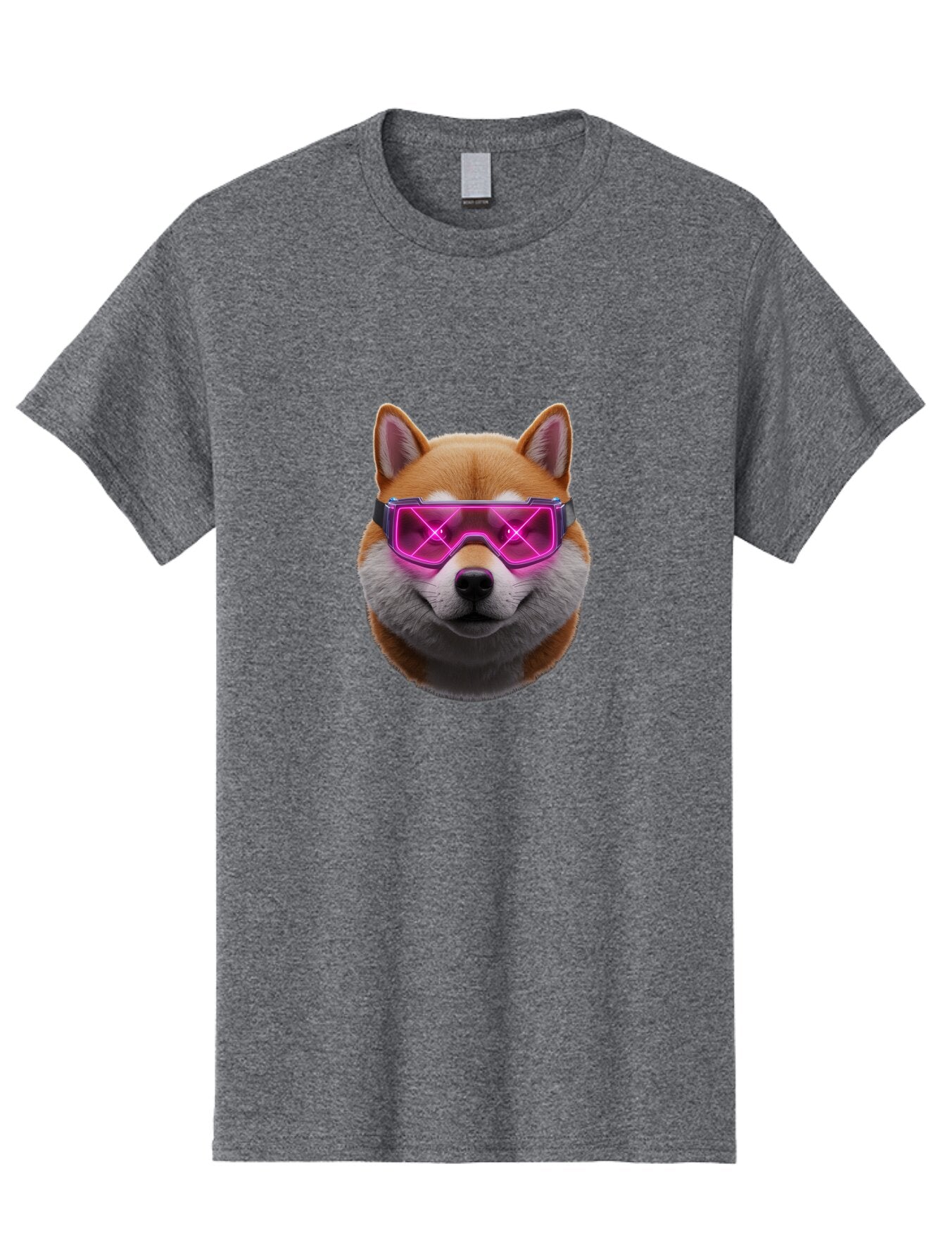 Shiba-Inu-With-Neon-Glasses Men'S Graphic Tee, 100% Cotton, Comfortable Casual Summer Wear, Machine Washable, Vintage Camera, Old Camera, Antique Camera, Black Camera, Classic Photography, Photography Equipment, Nostalgic Device, Film Camera, Bao865 10