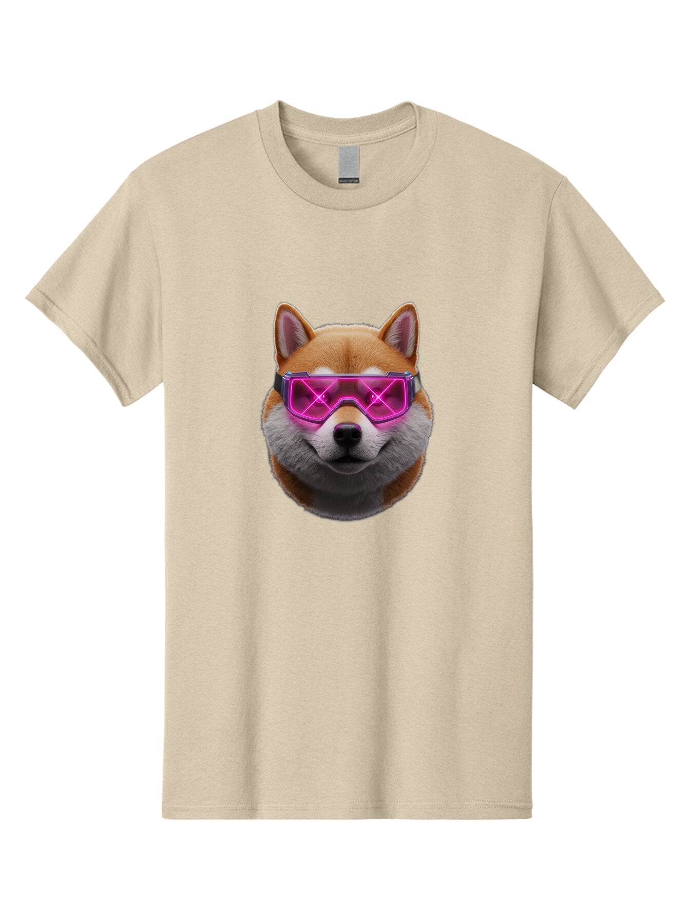 Shiba-Inu-With-Neon-Glasses Men'S Graphic Tee, 100% Cotton, Comfortable Casual Summer Wear, Machine Washable, Vintage Camera, Old Camera, Antique Camera, Black Camera, Classic Photography, Photography Equipment, Nostalgic Device, Film Camera, Bao865 9