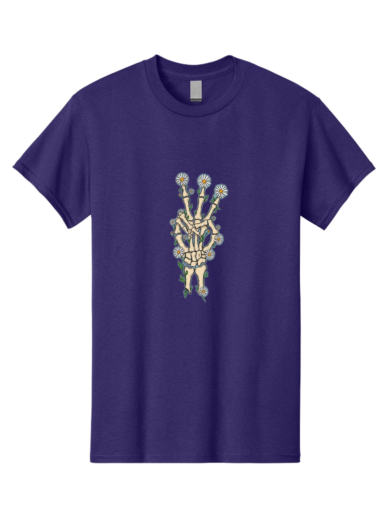 Skeleton-Hand-With-Daisies-1 Men'S Graphic Tee, 100% Cotton, Comfortable Casual Summer Wear, Machine Washable, Vintage Camera, Old Camera, Antique Camera, Black Camera, Classic Photography, Photography Equipment, Nostalgic Device, Film Camera, Bao875 14