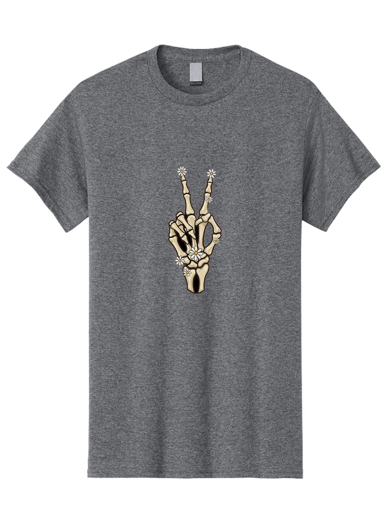 Skeleton-Hand-With-Daisies Men'S Graphic Tee, 100% Cotton, Comfortable Casual Summer Wear, Machine Washable, Vintage Camera, Old Camera, Antique Camera, Black Camera, Classic Photography, Photography Equipment, Nostalgic Device, Film Camera, Bao876