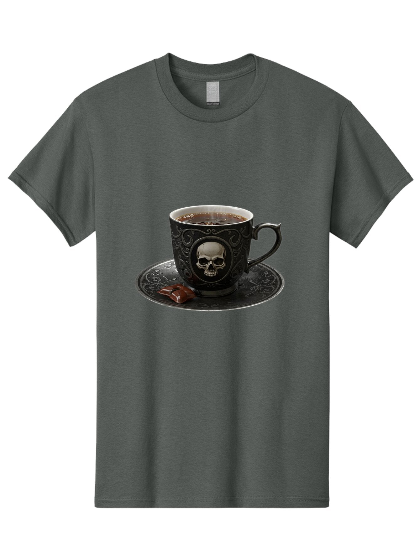 Skull-Cup Men'S Graphic Tee, 100% Cotton, Comfortable Casual Summer Wear, Machine Washable, Vintage Camera, Old Camera, Antique Camera, Black Camera, Classic Photography, Photography Equipment, Nostalgic Device, Film Camera, Camera Art Bao881