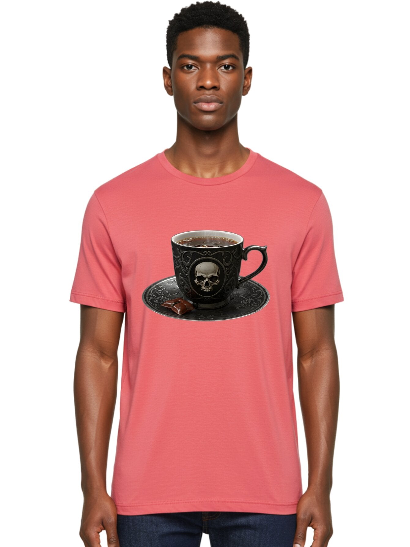 Skull-Cup Men'S Graphic Tee, 100% Cotton, Comfortable Casual Summer Wear, Machine Washable, Vintage Camera, Old Camera, Antique Camera, Black Camera, Classic Photography, Photography Equipment, Nostalgic Device, Film Camera, Camera Art Bao881 19