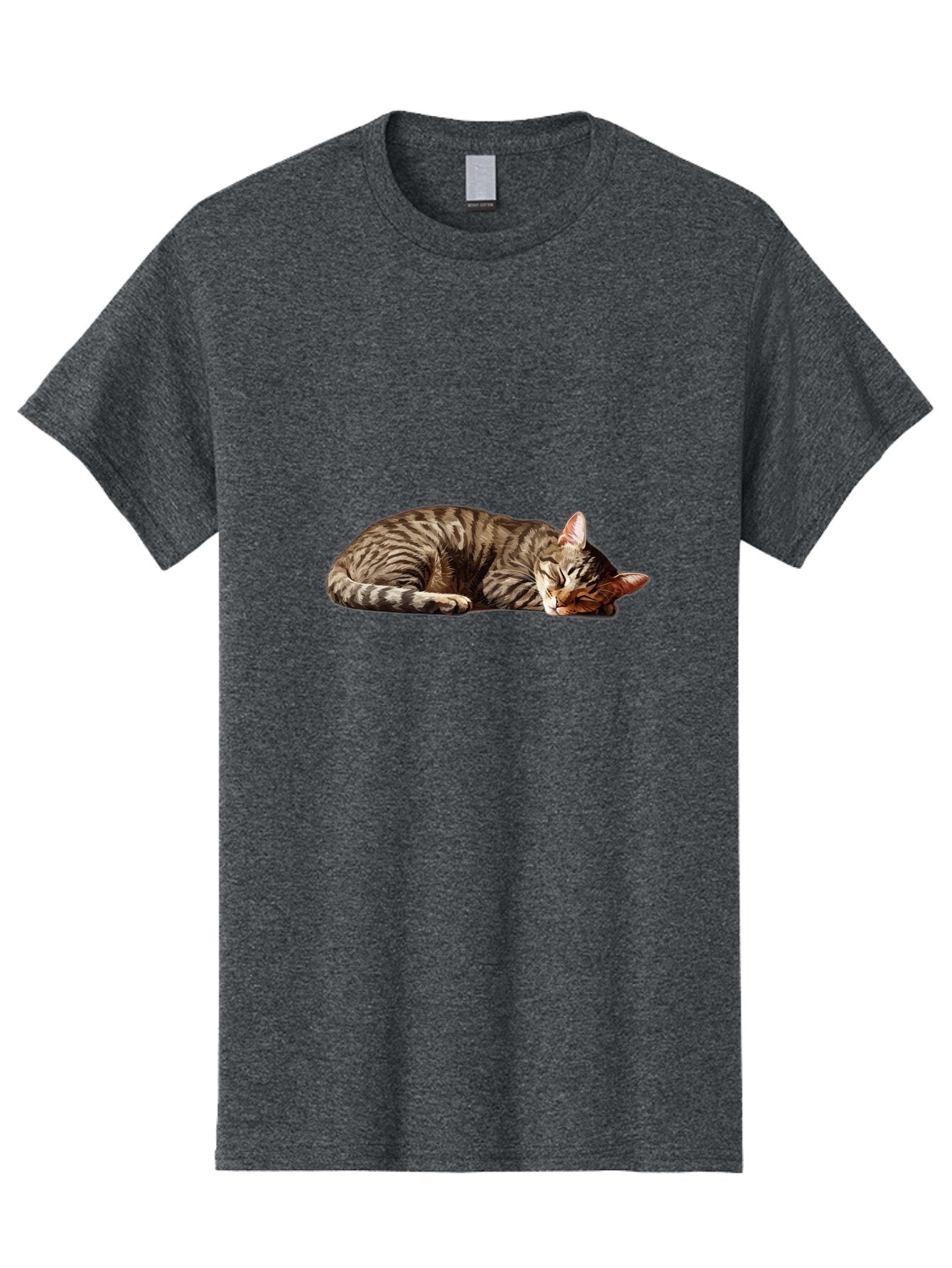 Sleeping-Tabby-Cat-1 Men'S Graphic Tee, 100% Cotton, Comfortable Casual Summer Wear, Machine Washable, Vintage Camera, Old Camera, Antique Camera, Black Camera, Classic Photography, Photography Equipment, Nostalgic Device, Film Camera, Bao885 5