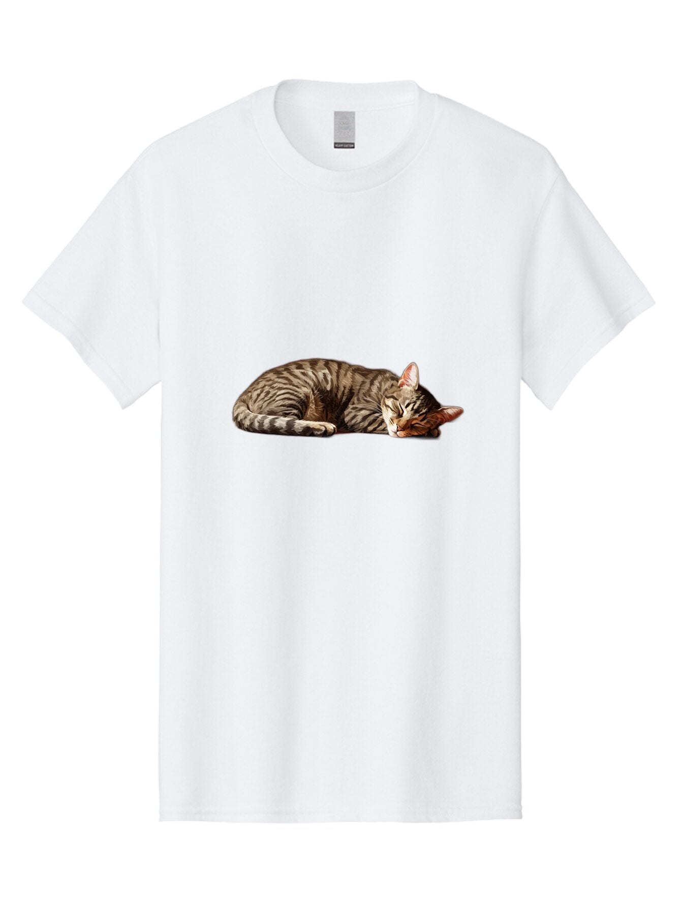 Sleeping-Tabby-Cat-1 Men'S Graphic Tee, 100% Cotton, Comfortable Casual Summer Wear, Machine Washable, Vintage Camera, Old Camera, Antique Camera, Black Camera, Classic Photography, Photography Equipment, Nostalgic Device, Film Camera, Bao885 10
